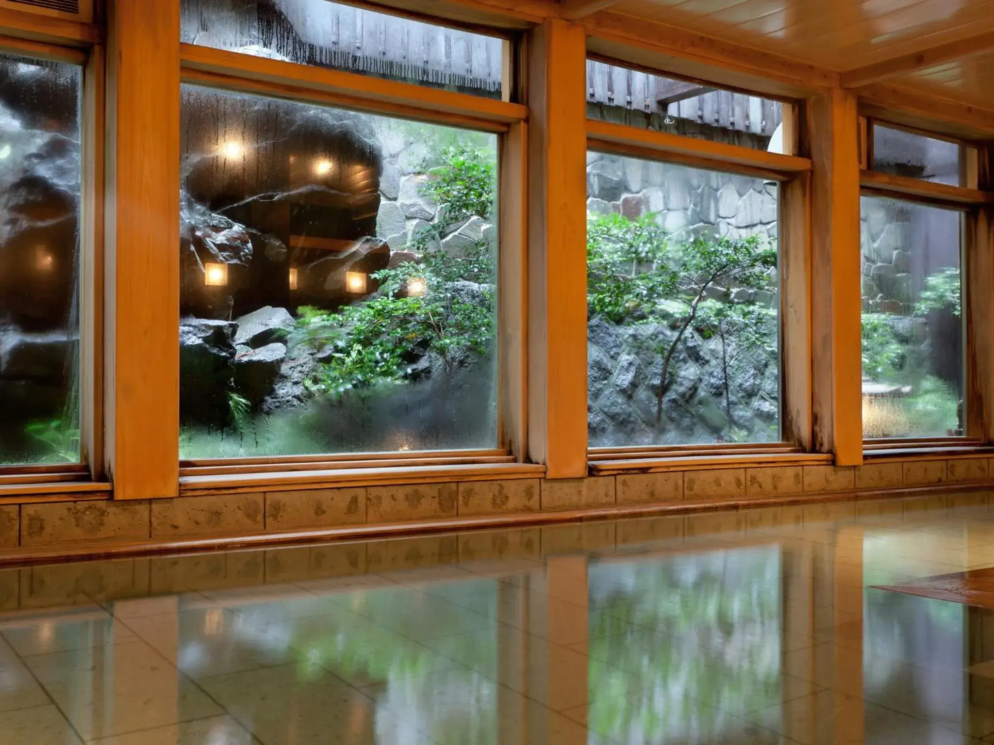 Hot Spring Bath, Pool View in Tsuruya Kisshotei