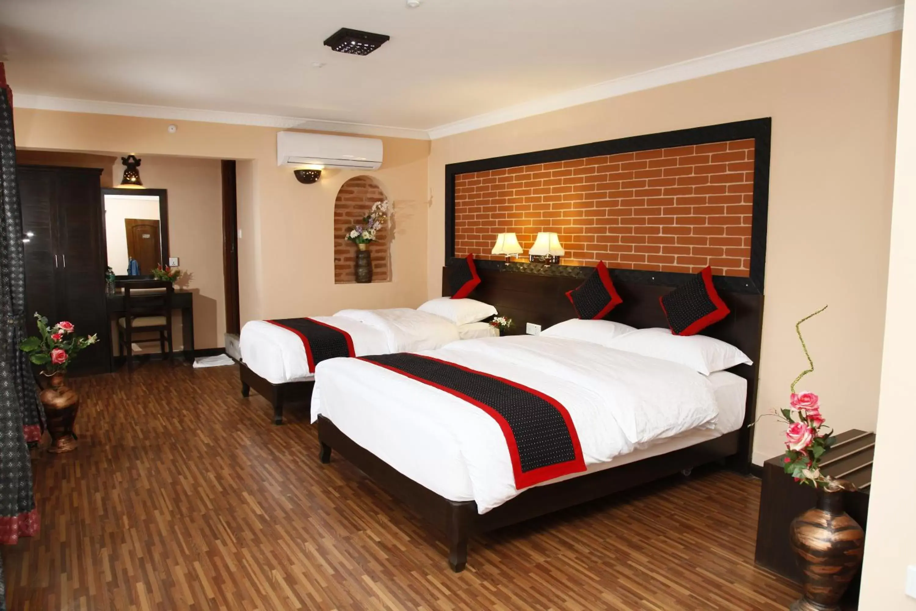 Bedroom in Taleju Boutique Hotel