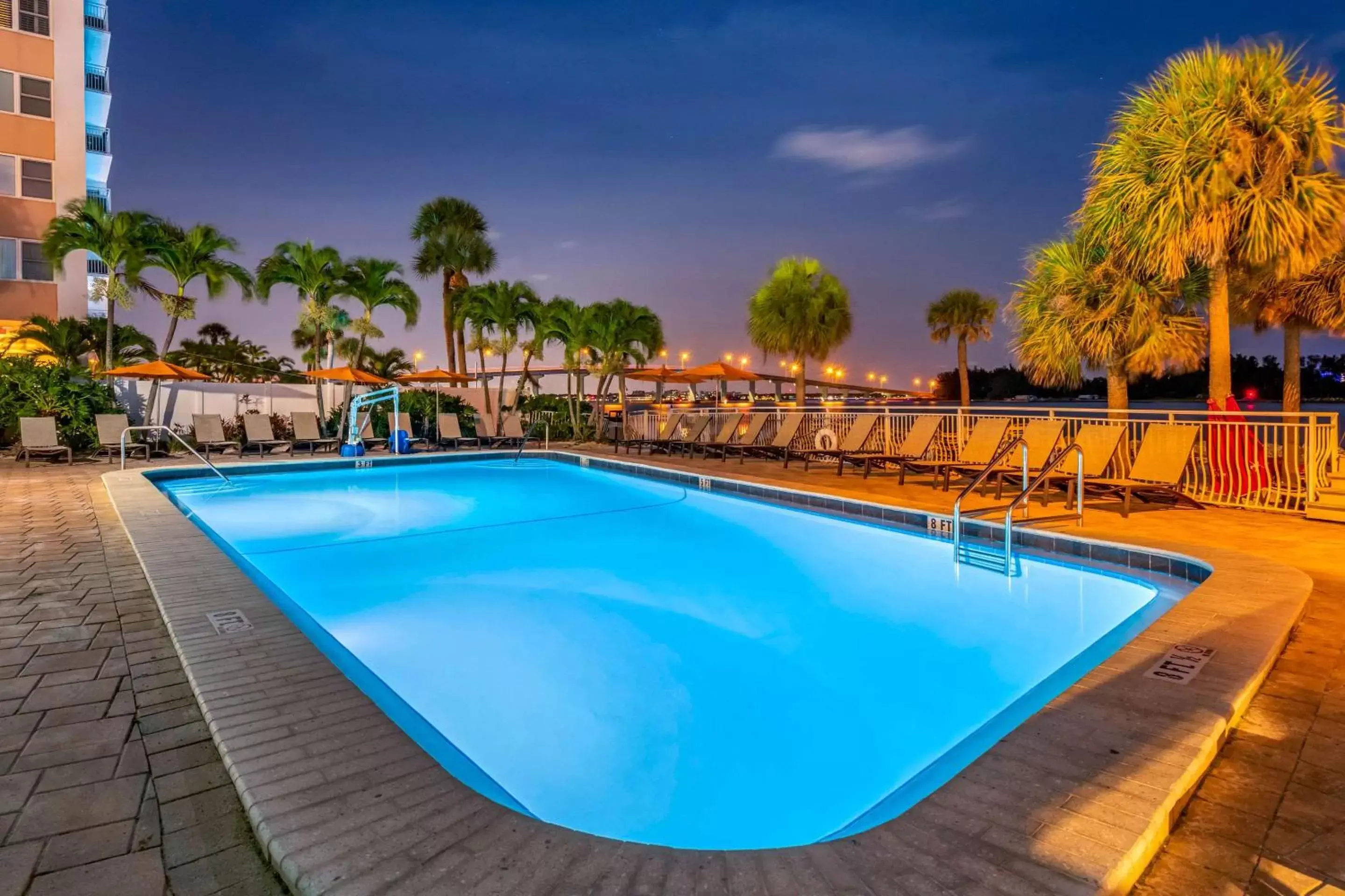 Swimming Pool in Winter the Dolphins Beach Club, Ascend Hotel Collection