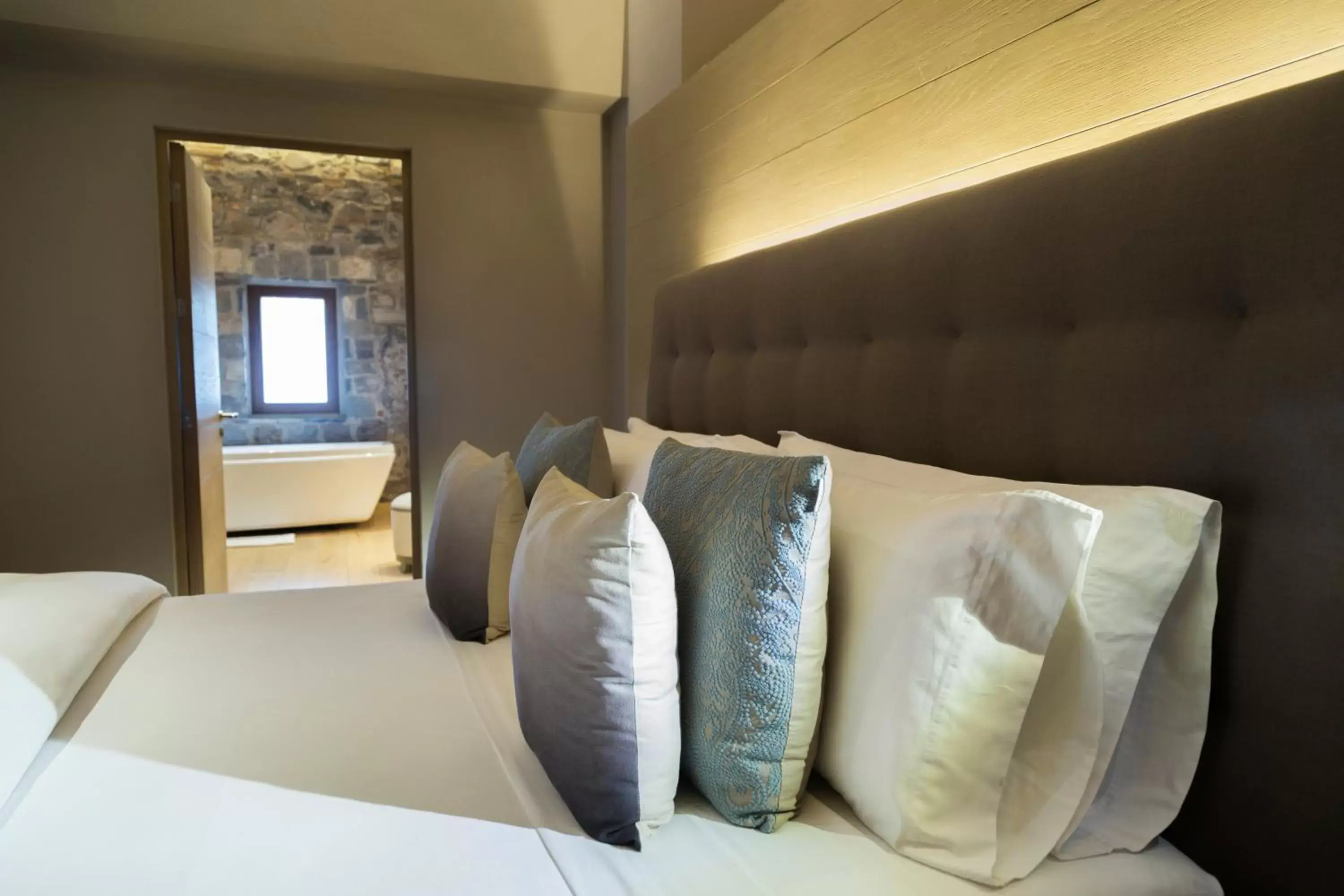 Bed in Cartesiano Boutique & Wellness Hotel