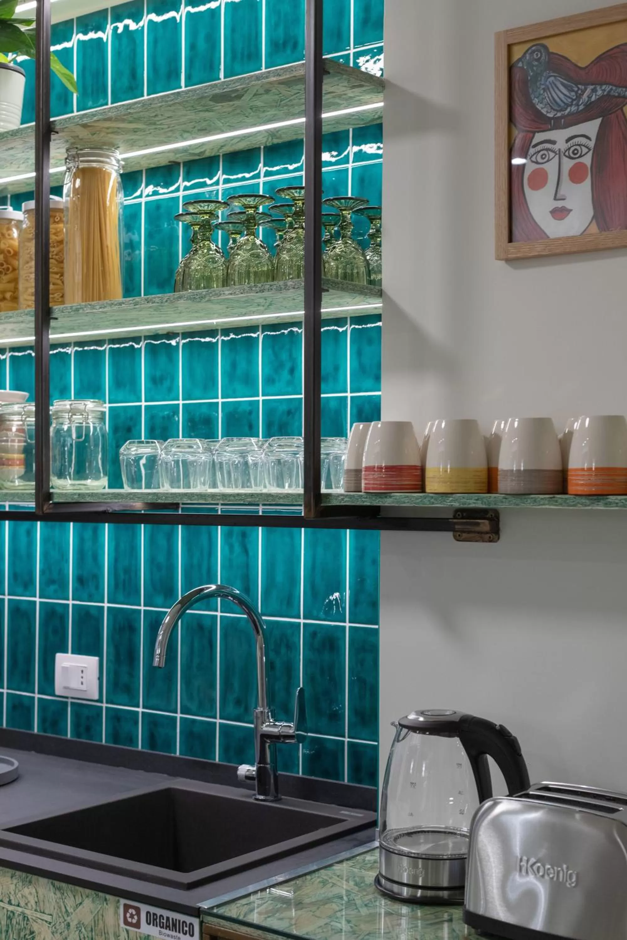 Kitchen or kitchenette in Taormina Town - Guesthouse Sicily