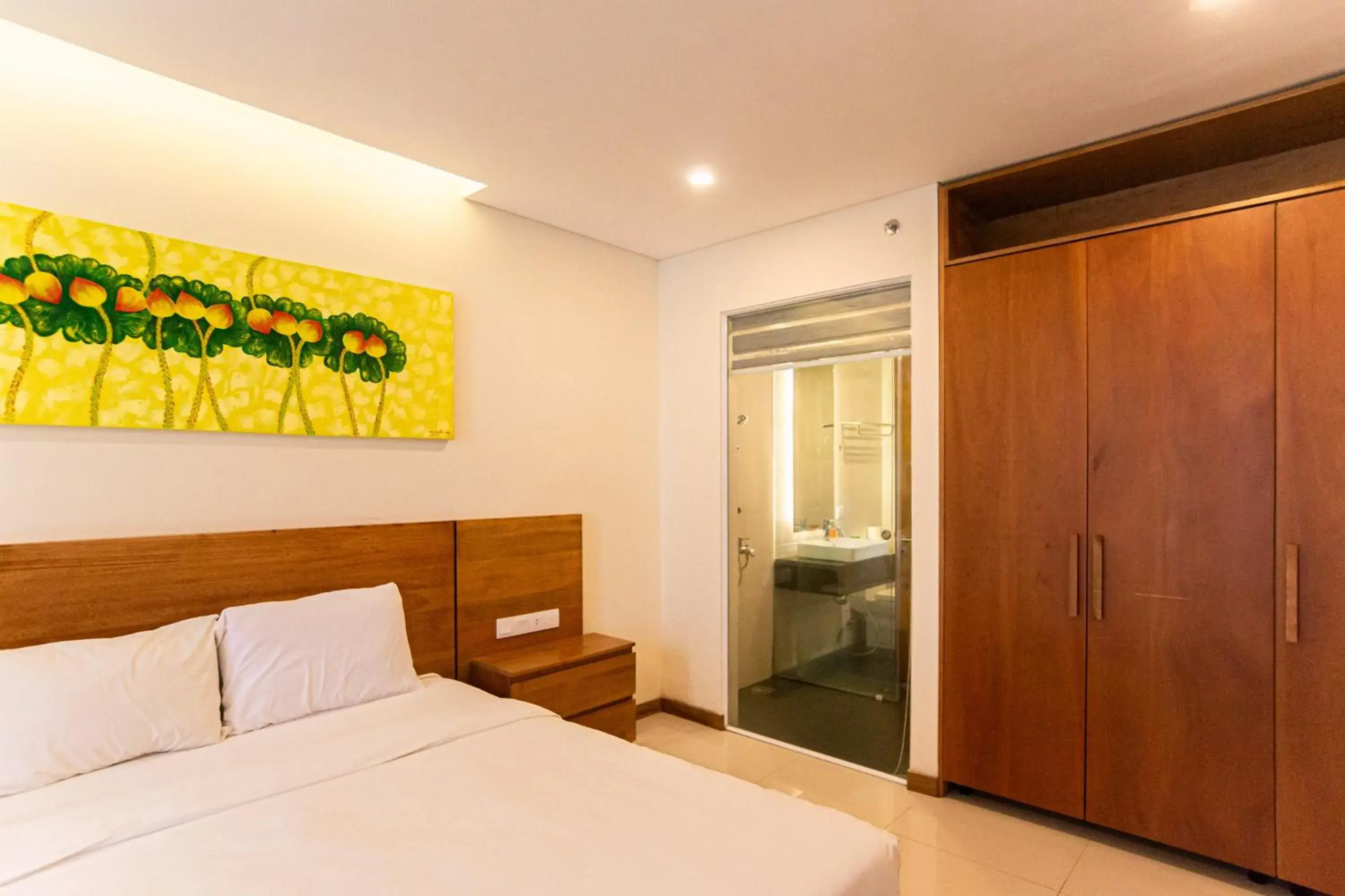 Bed in Holi Beach Hotel & Apartments