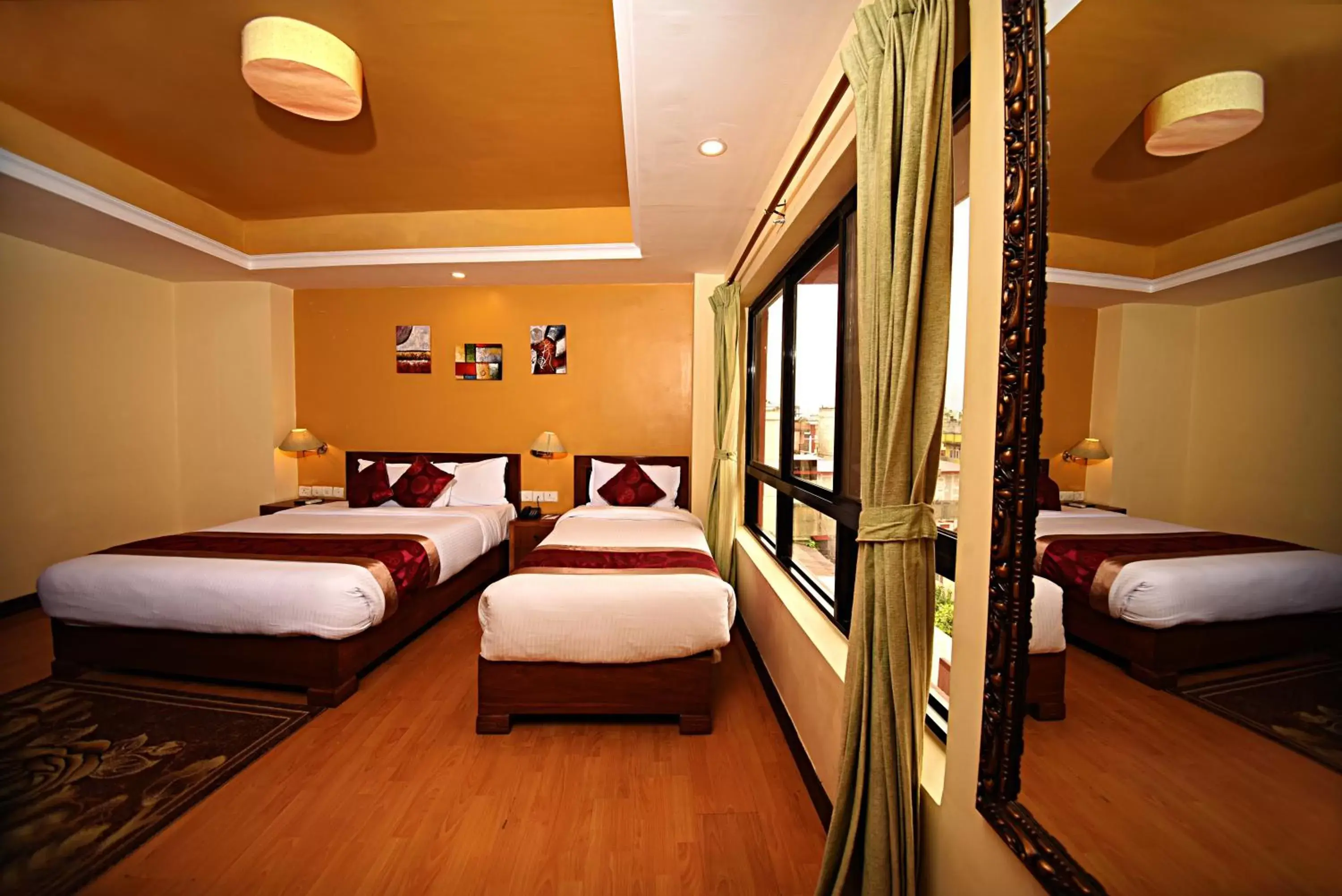 Photo of the whole room, Bed in DOM Himalaya Hotel