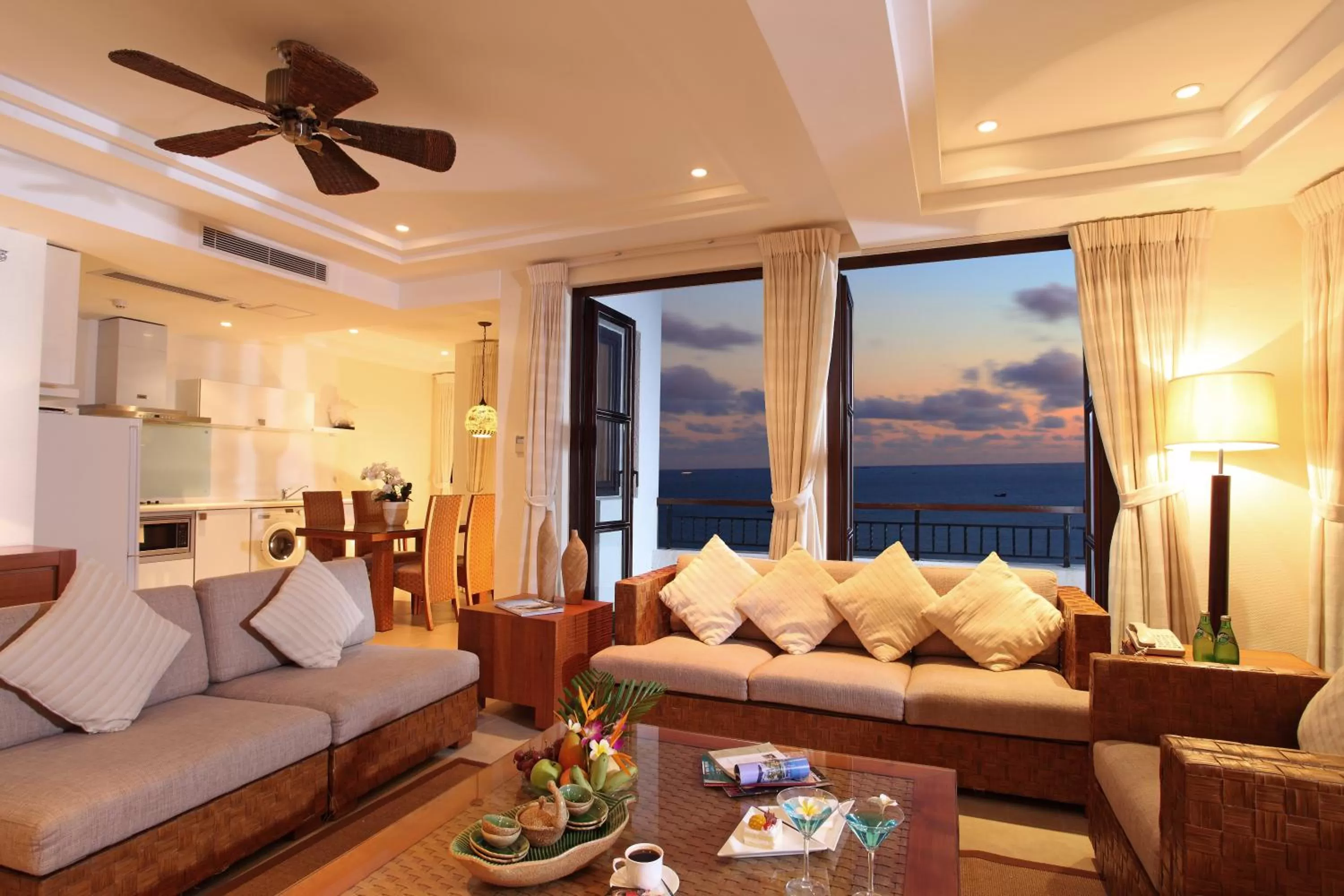 Living room in Aegean Suites Sanya Yalong Bay Resort