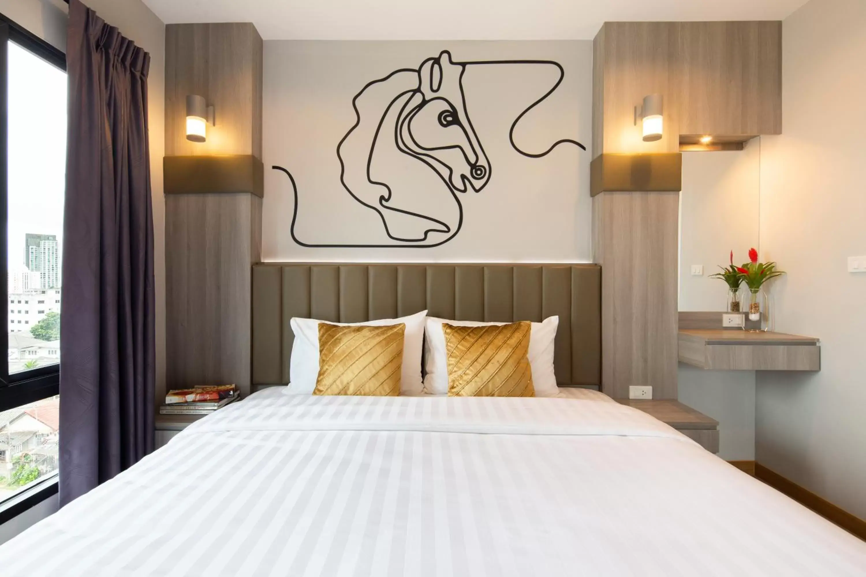 Bed in Horsehill Hotel Sriracha Bed in Horsehill Hotel Sriracha