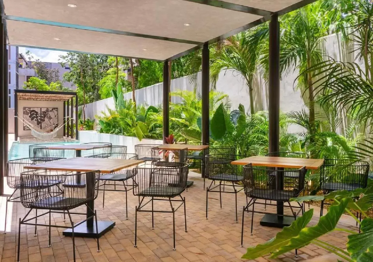 Patio, Restaurant/Places to Eat in ARUNA TULUM-Luxury Studios & Apartments