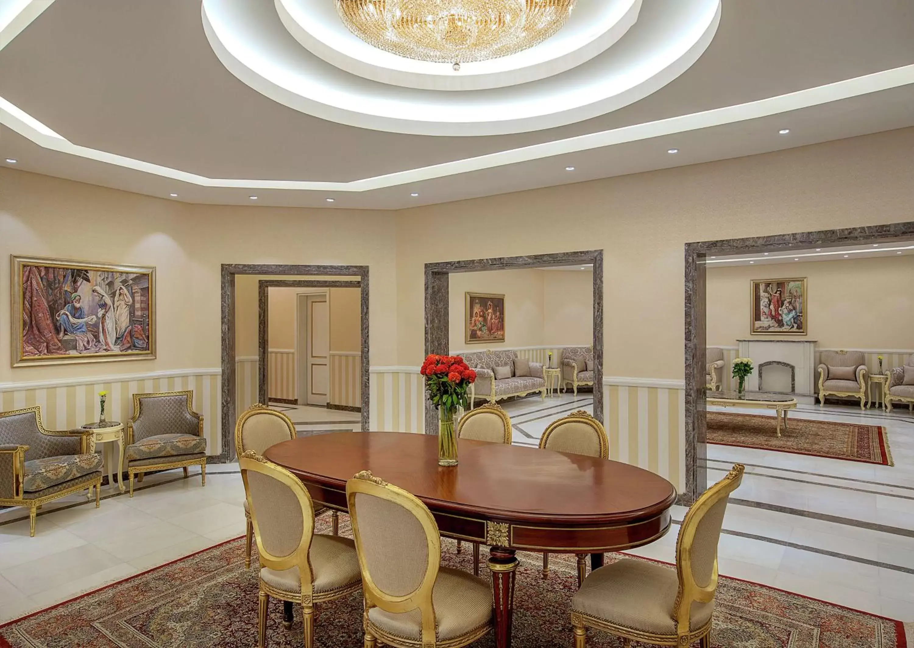 Living room, Dining Area in Hilton Hurghada Plaza Hotel