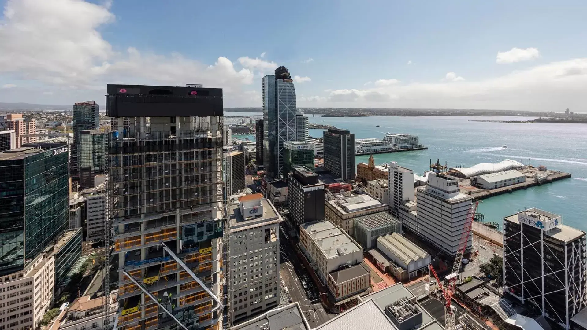 View (from property/room), Bird's-eye View in Auckland Harbour Suites