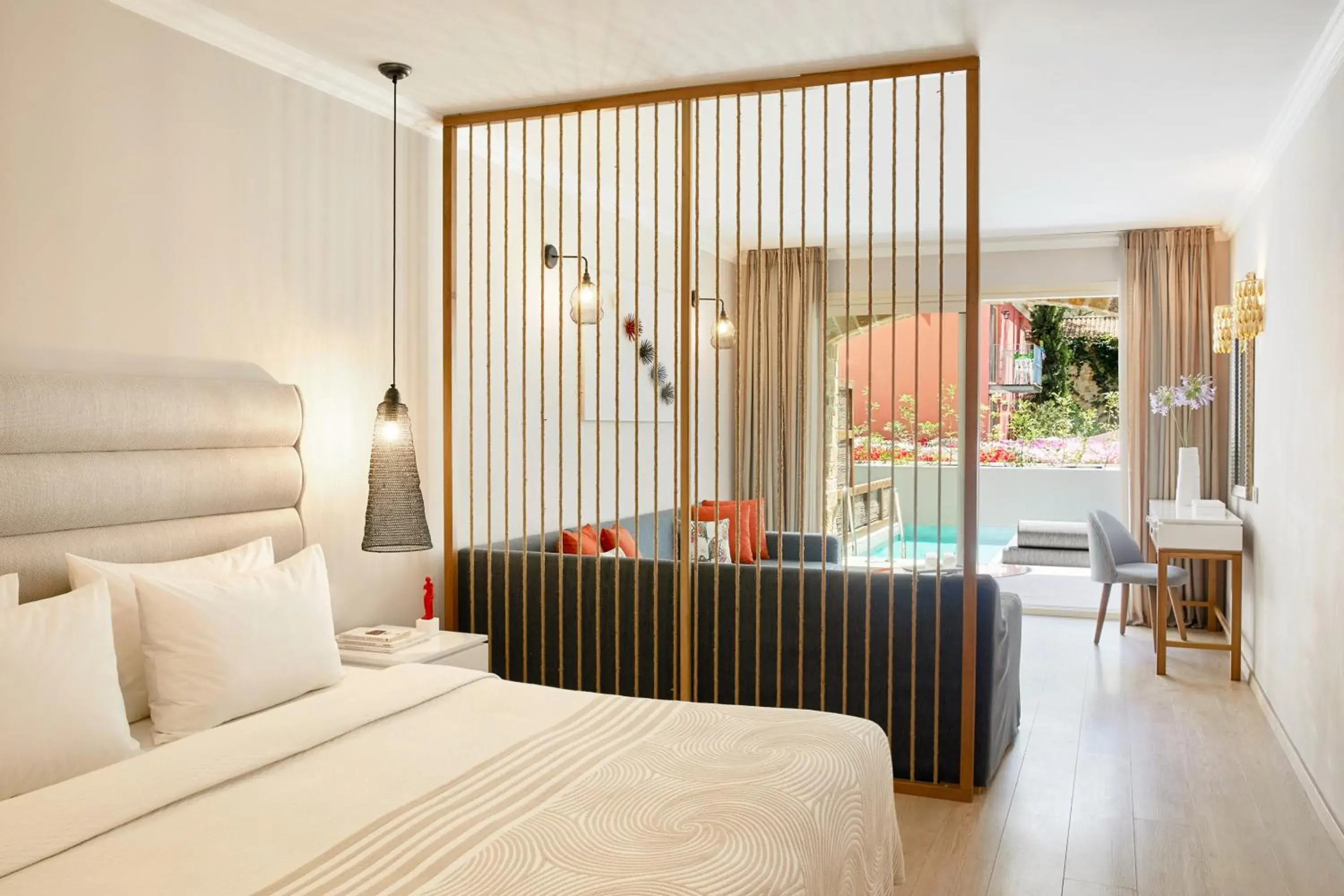 Bedroom, Bed in Parga Beach Resort