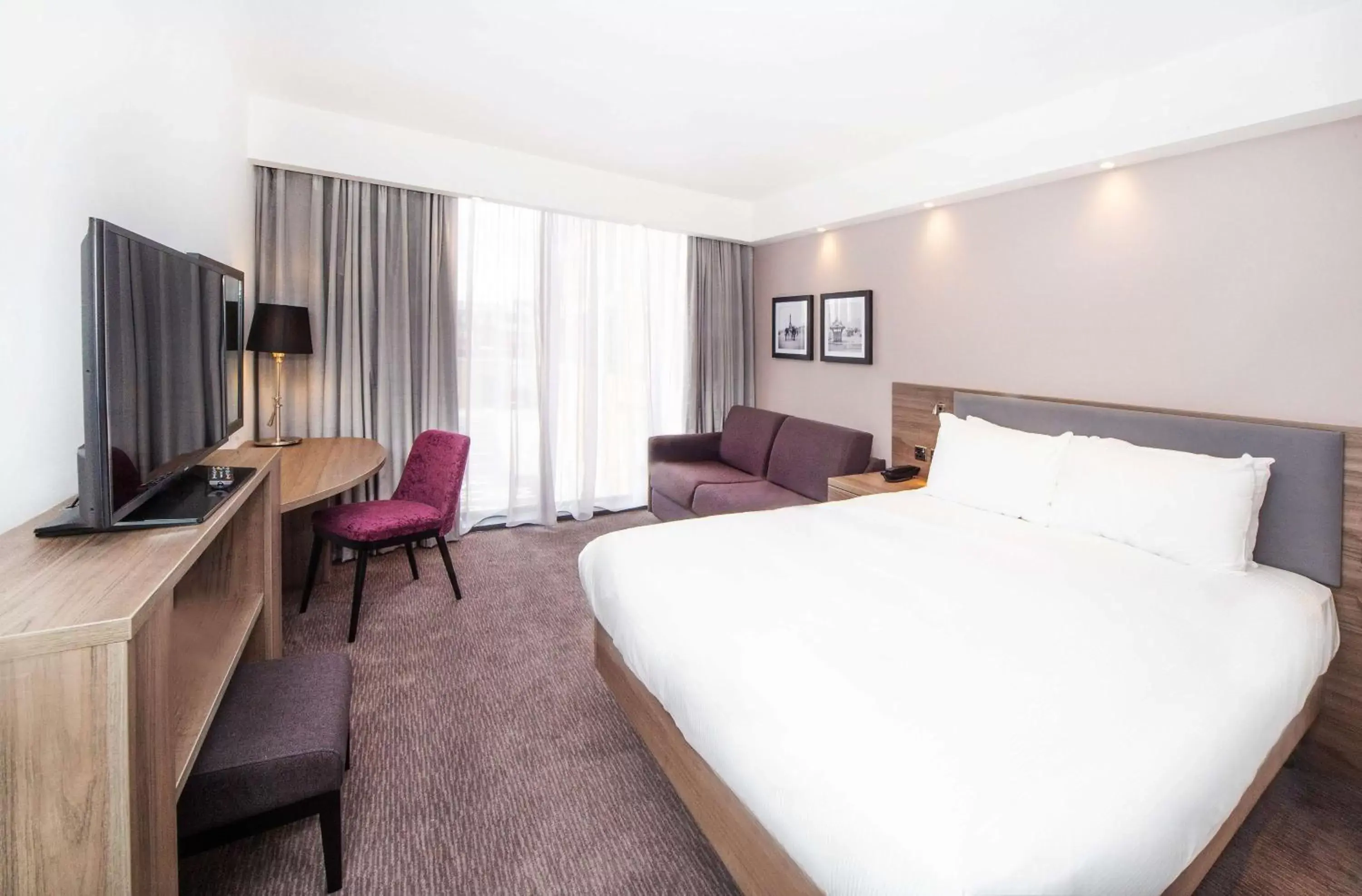 Bedroom, Bed in Hampton By Hilton Blackpool Bedroom, Bed in Hampton By Hilton Blackpool