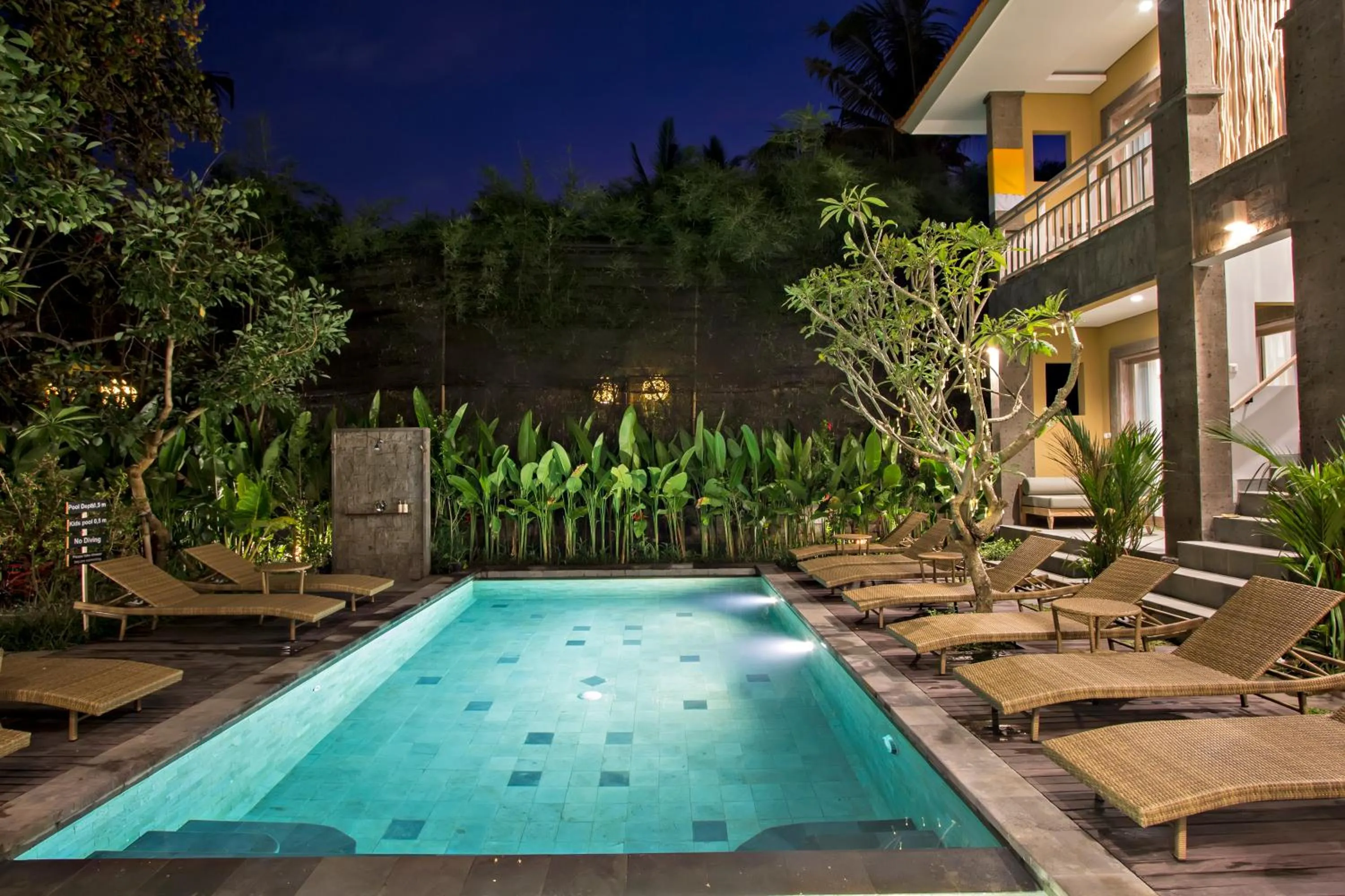 Pool view in Ubad Retreat