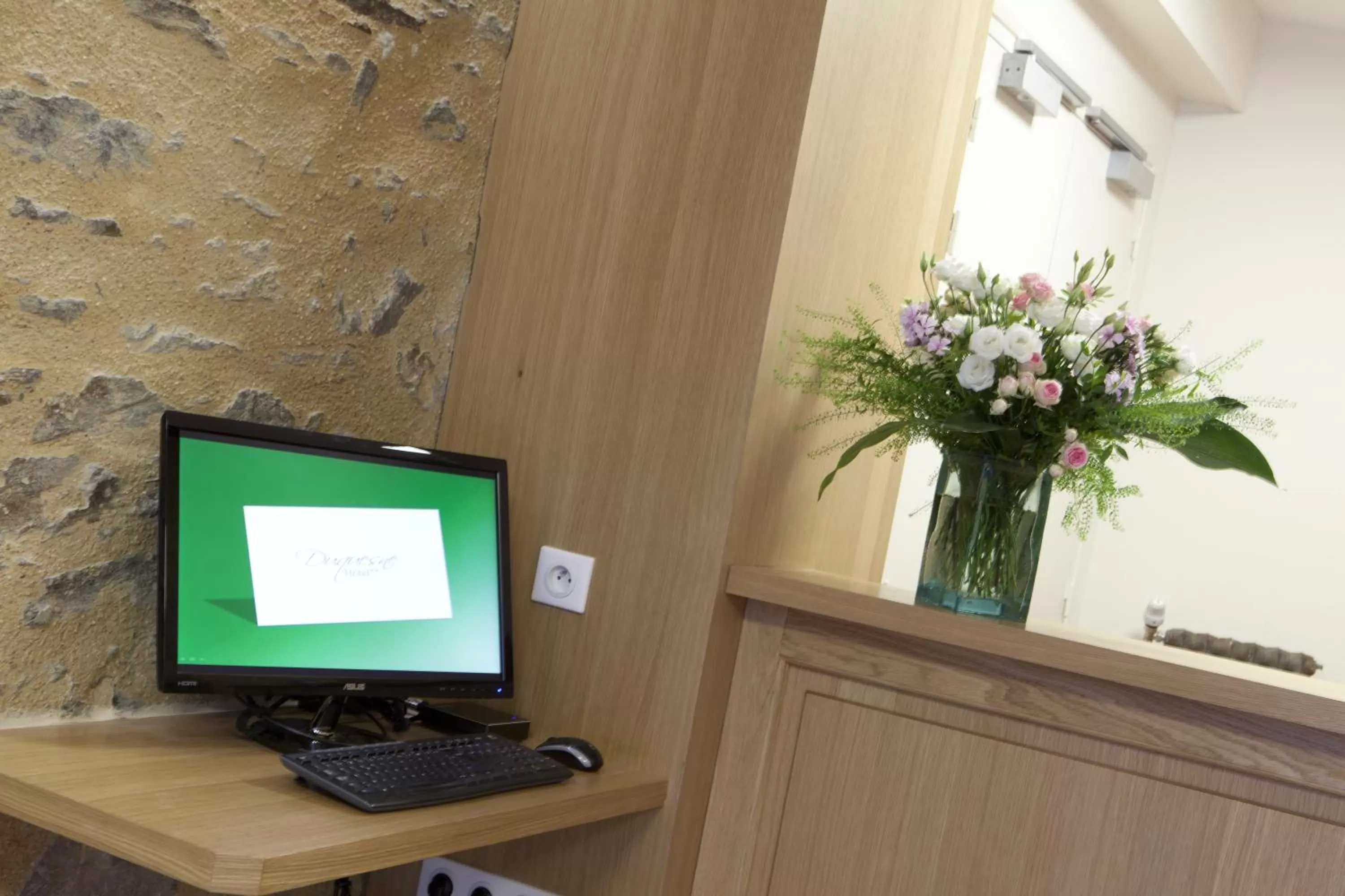 TV and multimedia in Logis Hôtel Duquesne