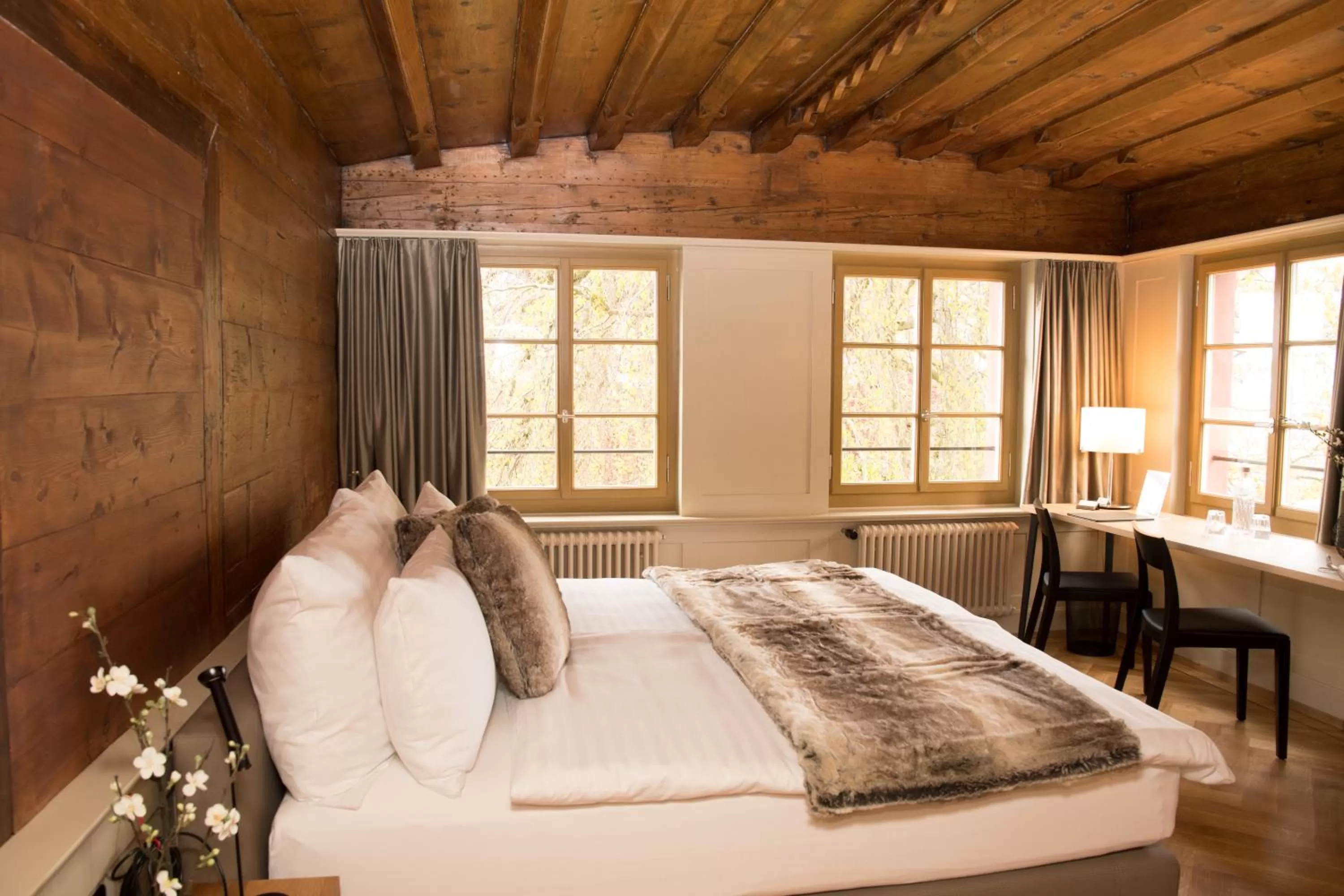 Photo of the whole room, Bed in Hotel Restaurant Falkenburg