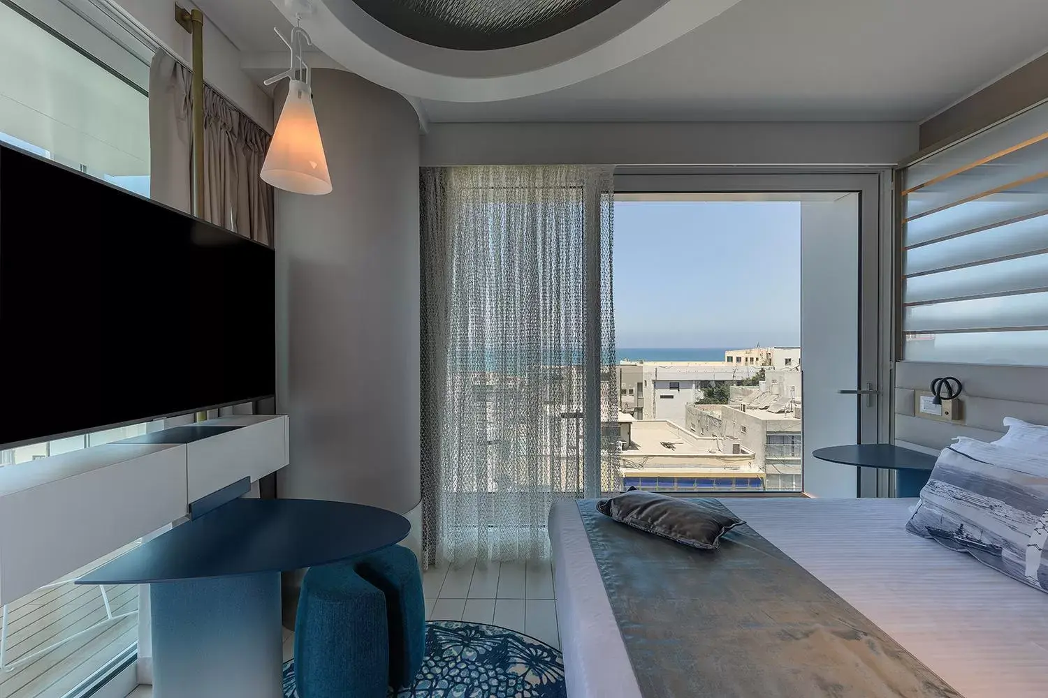 Sea view, Bed in Port Tower by Isrotel Design Sea view, Bed in Port Tower by Isrotel Design