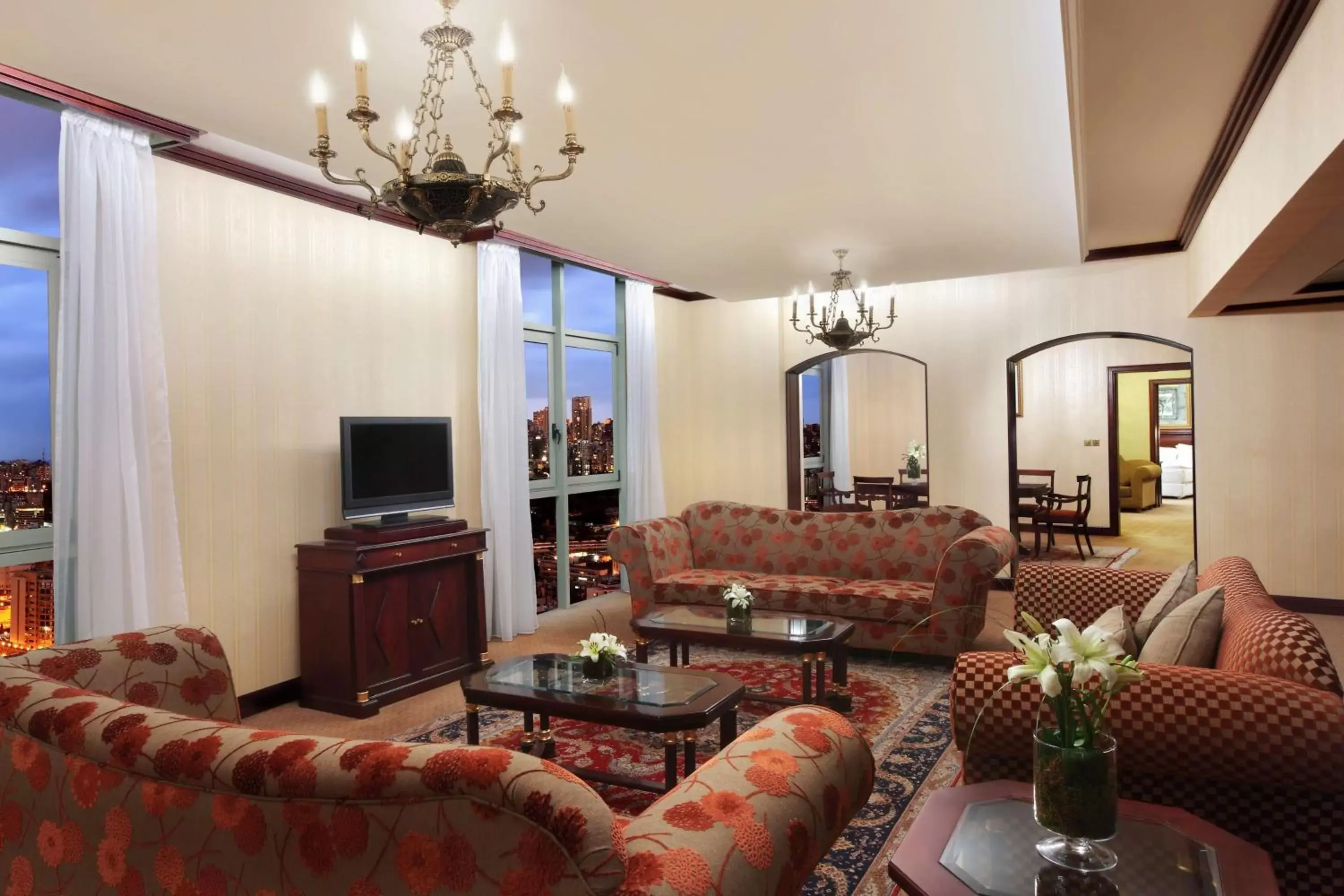 Living room, Seating Area in Hilton Beirut Metropolitan Palace Hotel