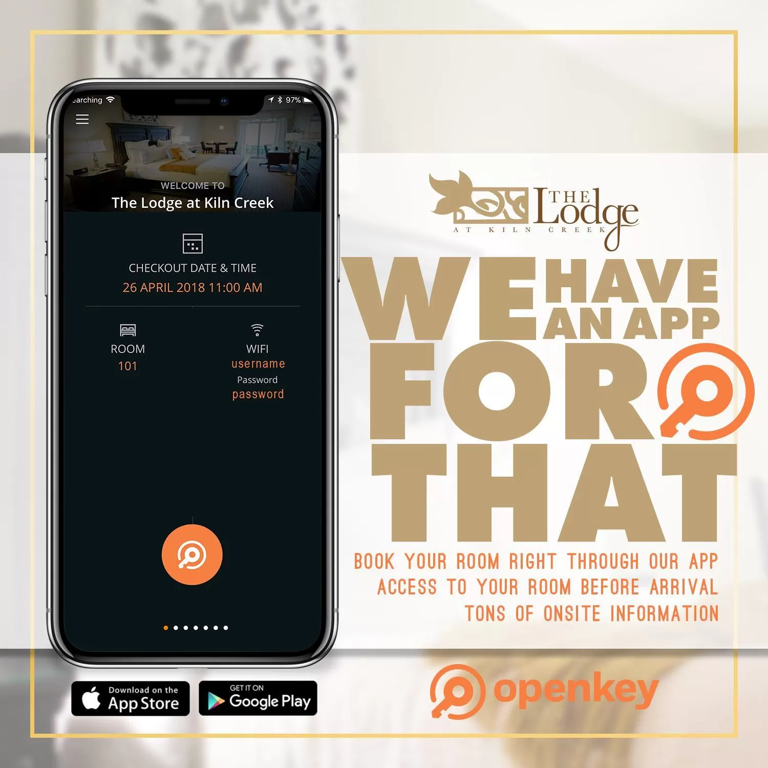 Logo/Certificate/Sign in The Lodge at Kiln Creek Resort