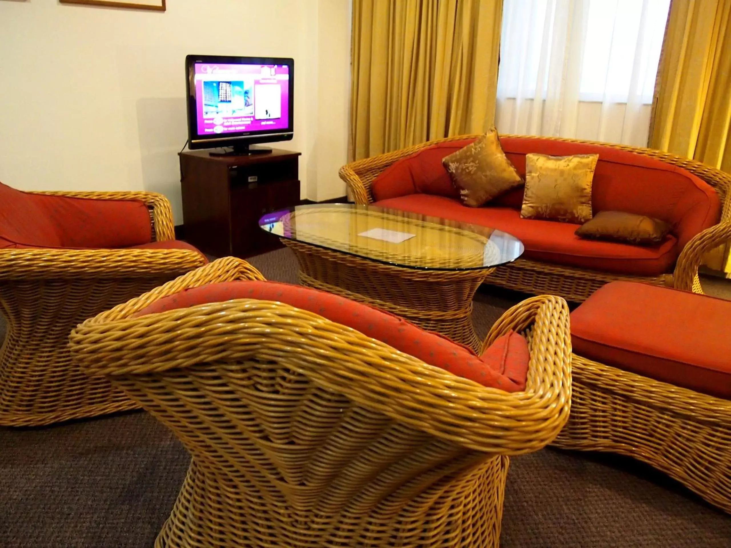 TV and multimedia, Seating Area in Hotel Royal