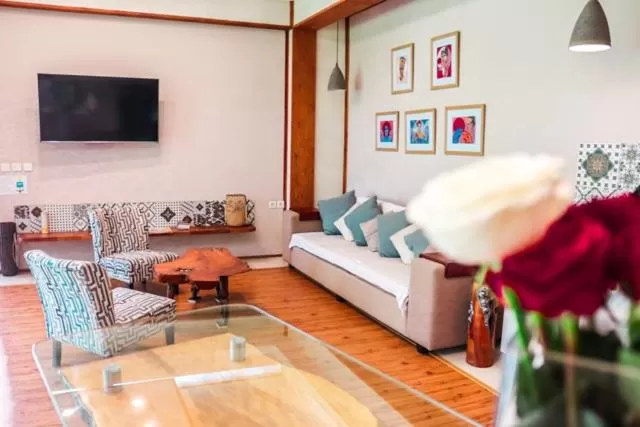 Living room, Seating Area in Villa Merdu Ubud