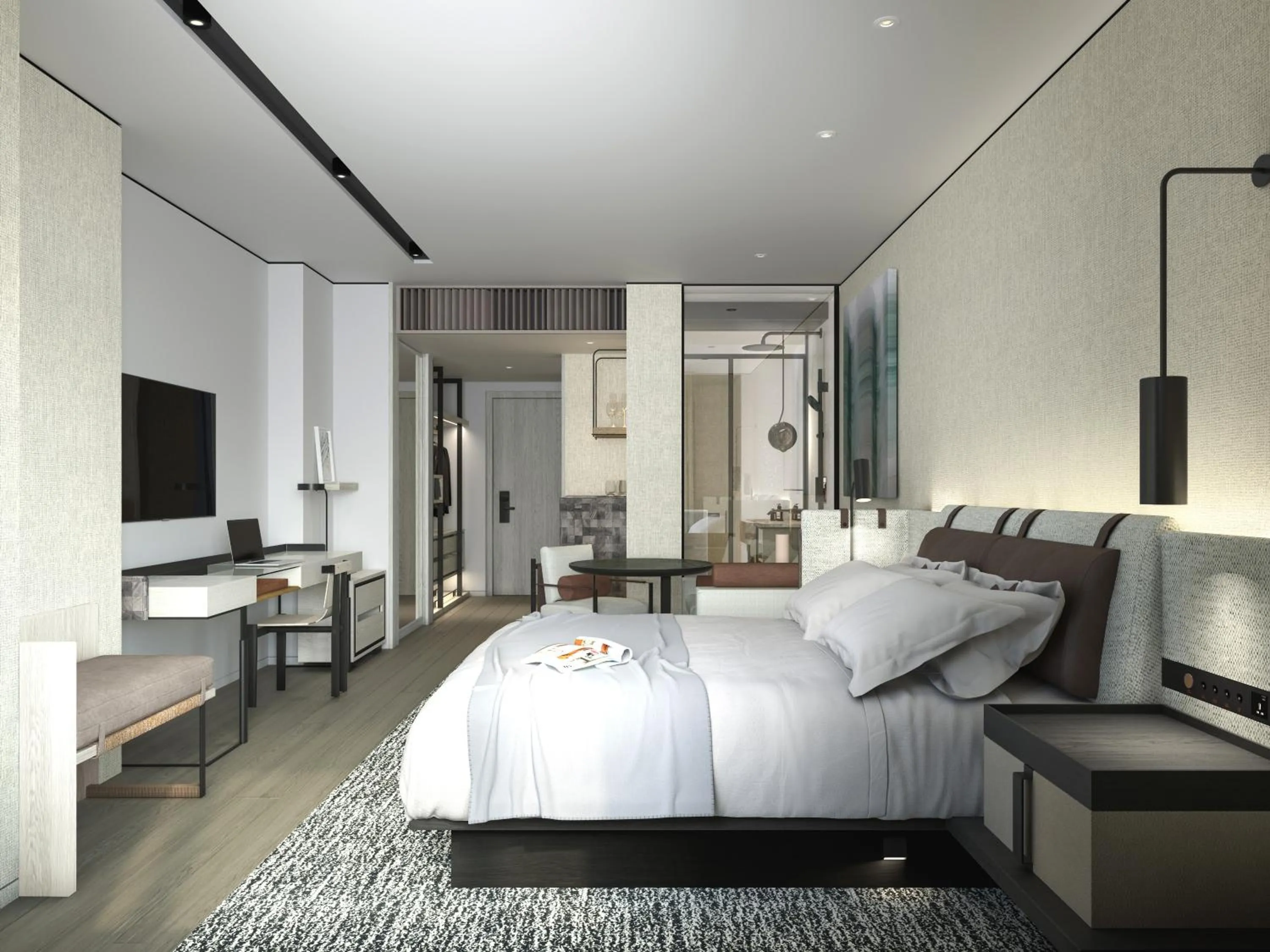 Photo of the whole room, Bed in THE MUMIAN HOTEL Shenzhen luohu