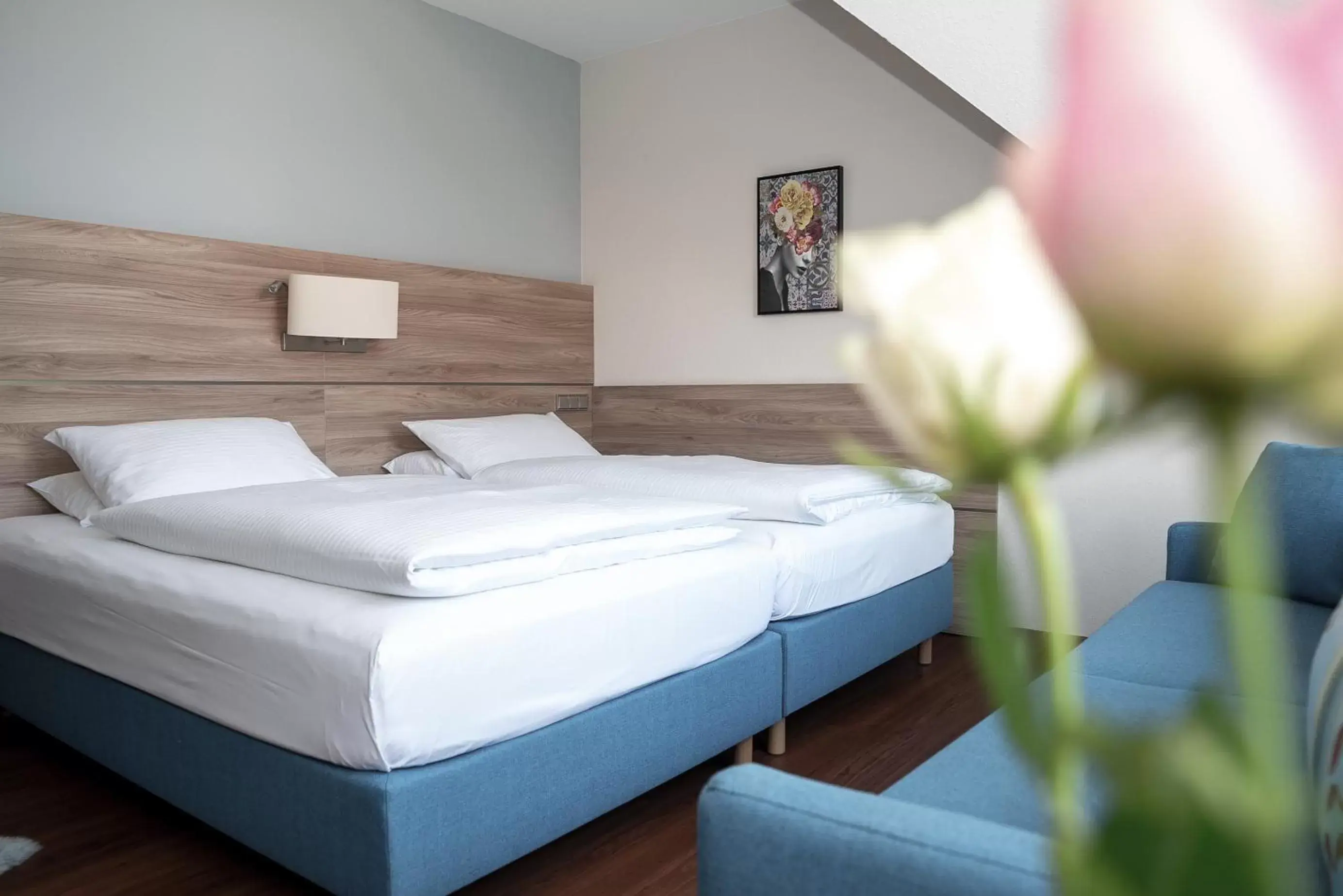 Bedroom, Bed in Hotel Kastanienhof