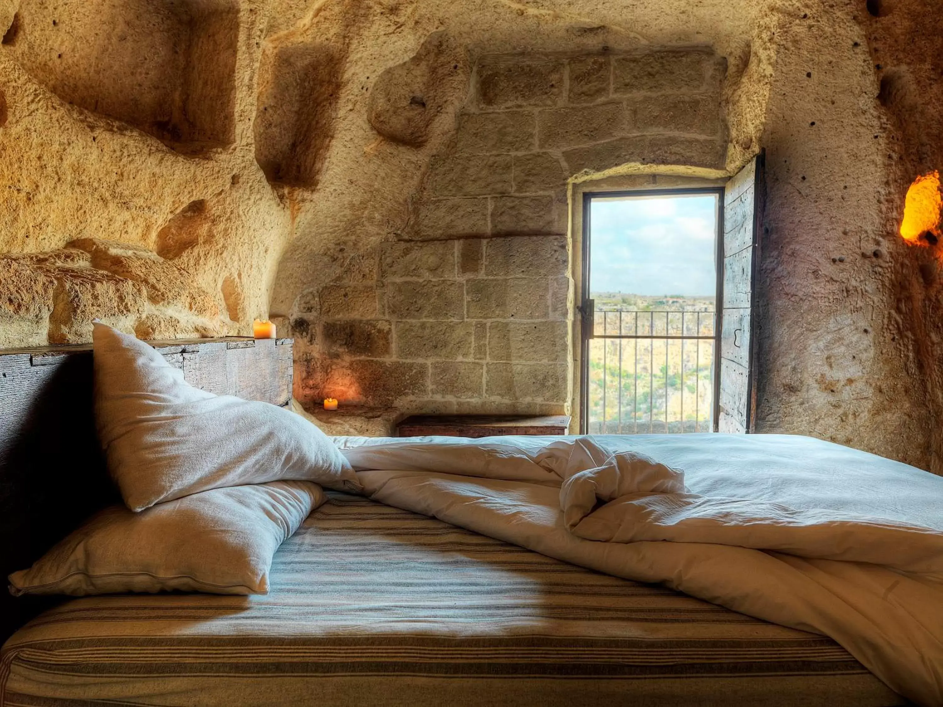 Bed in Sextantio Le Grotte Della Civita