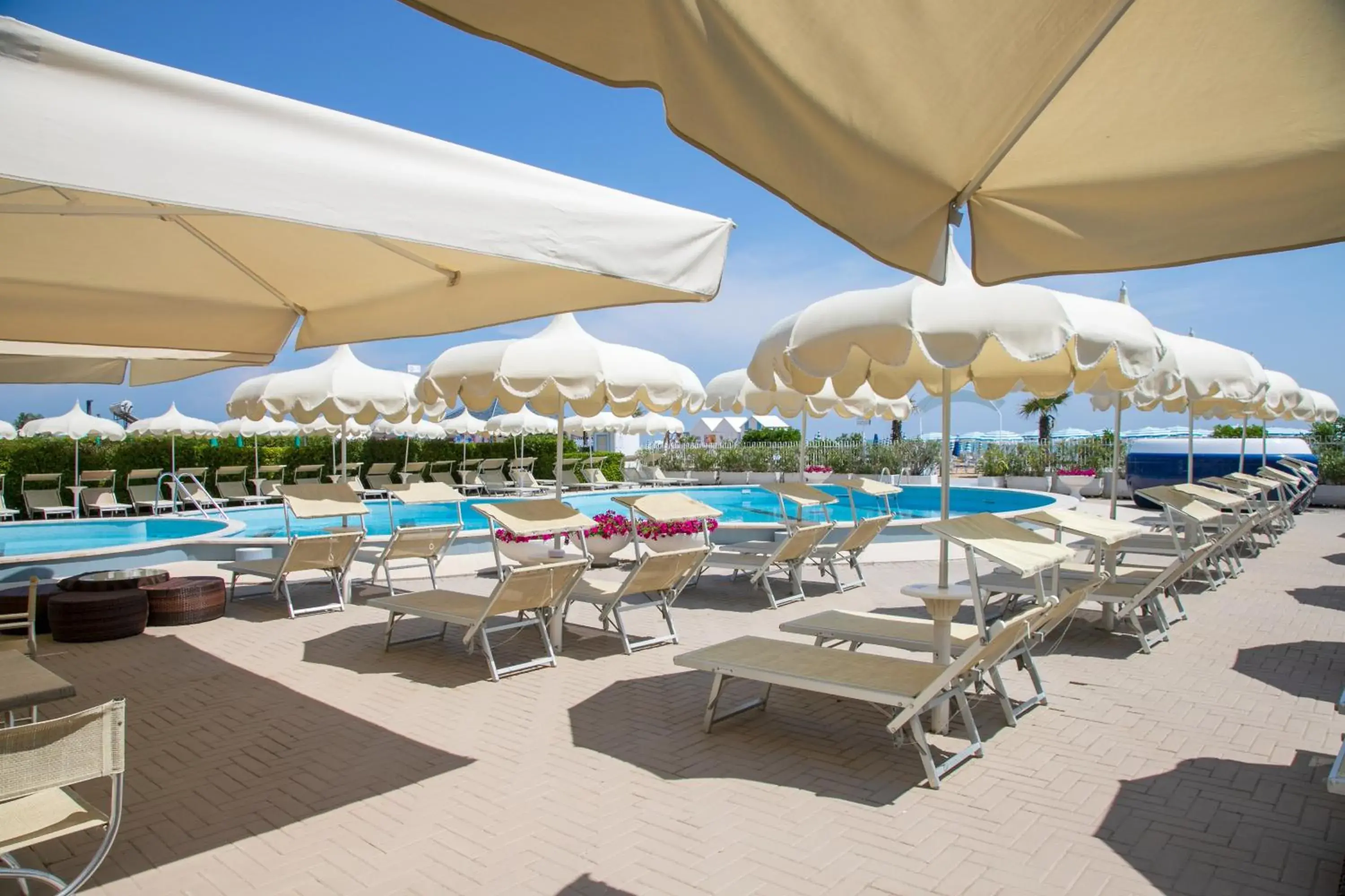 Patio, Swimming Pool in Hotel Galassia Suites & Spa