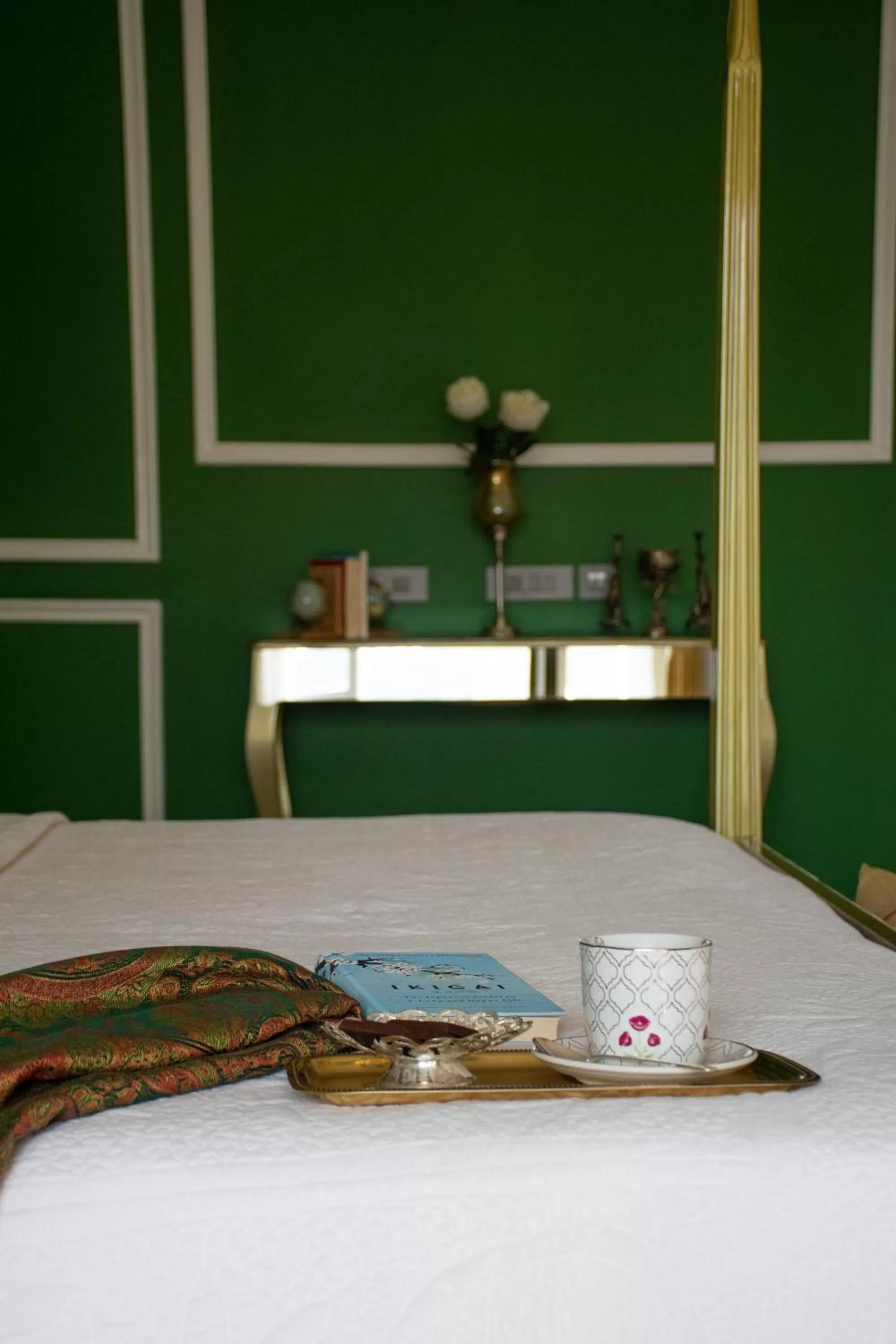 Bed in Dileep Kothi - A Royal Boutique Luxury Suites in Jaipur