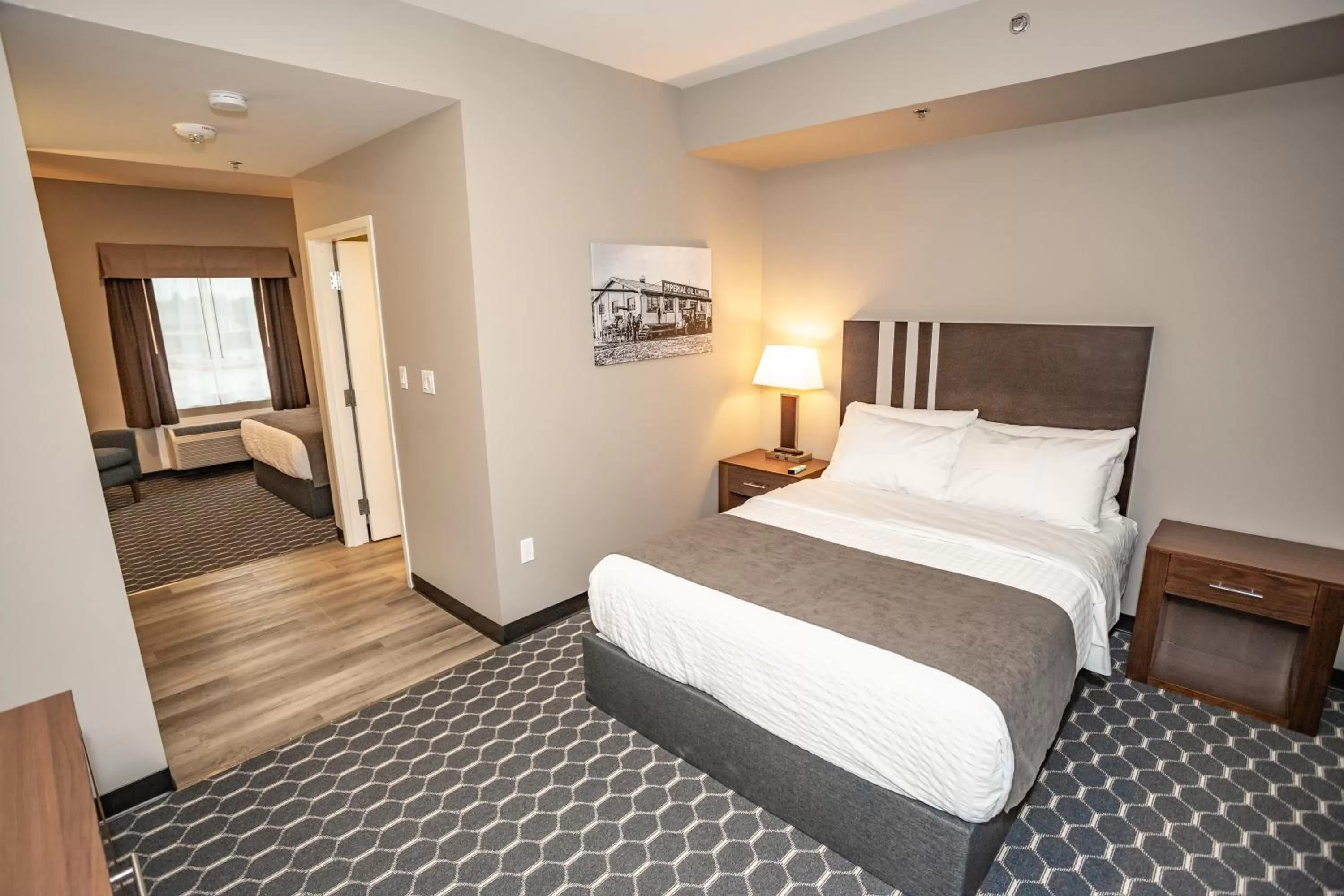 Bed in Carman Blue Crescent Hotel