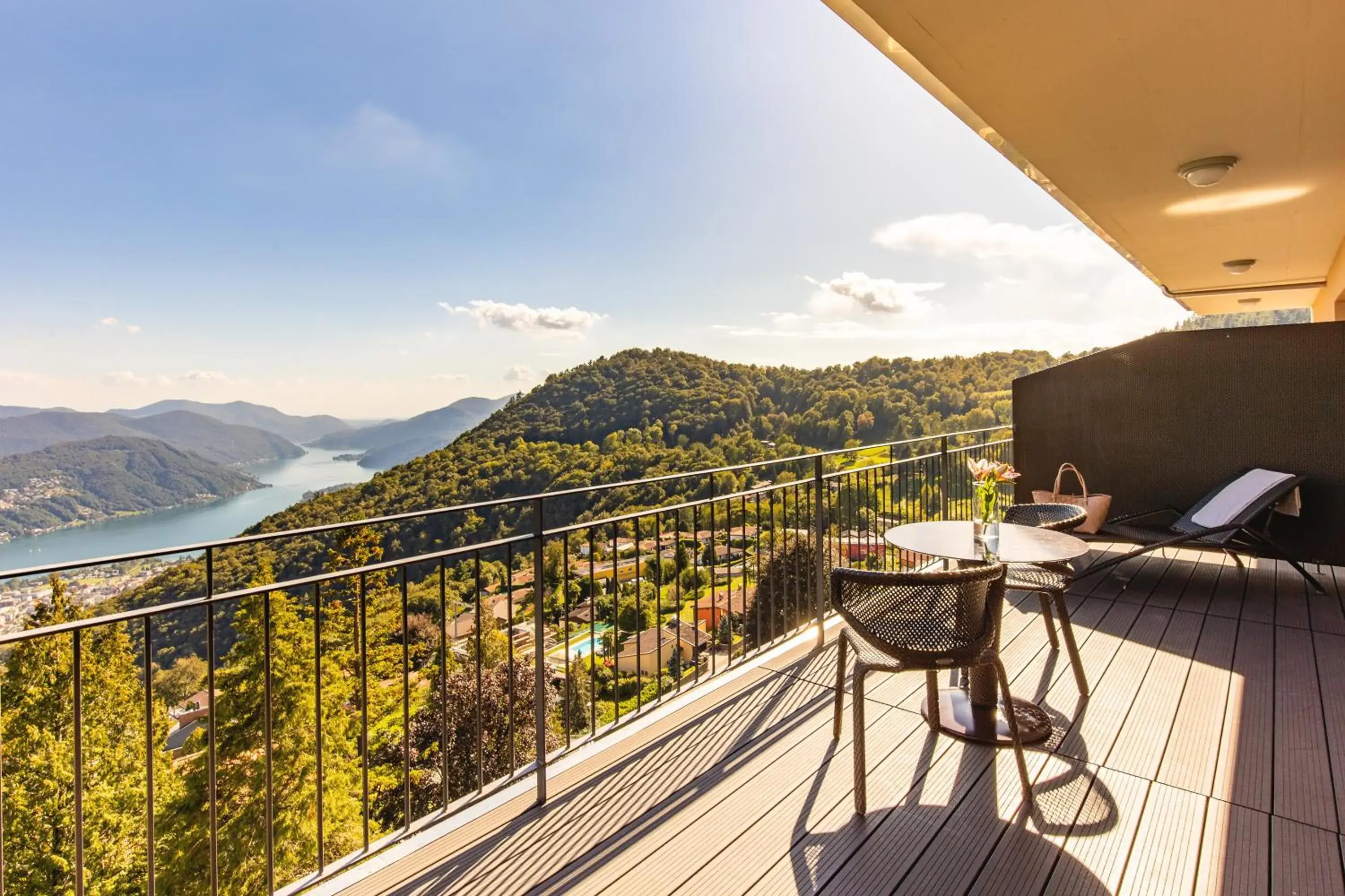 Balcony/Terrace in Kurhaus Cademario Hotel & DOT Spa - Ticino Hotels Group