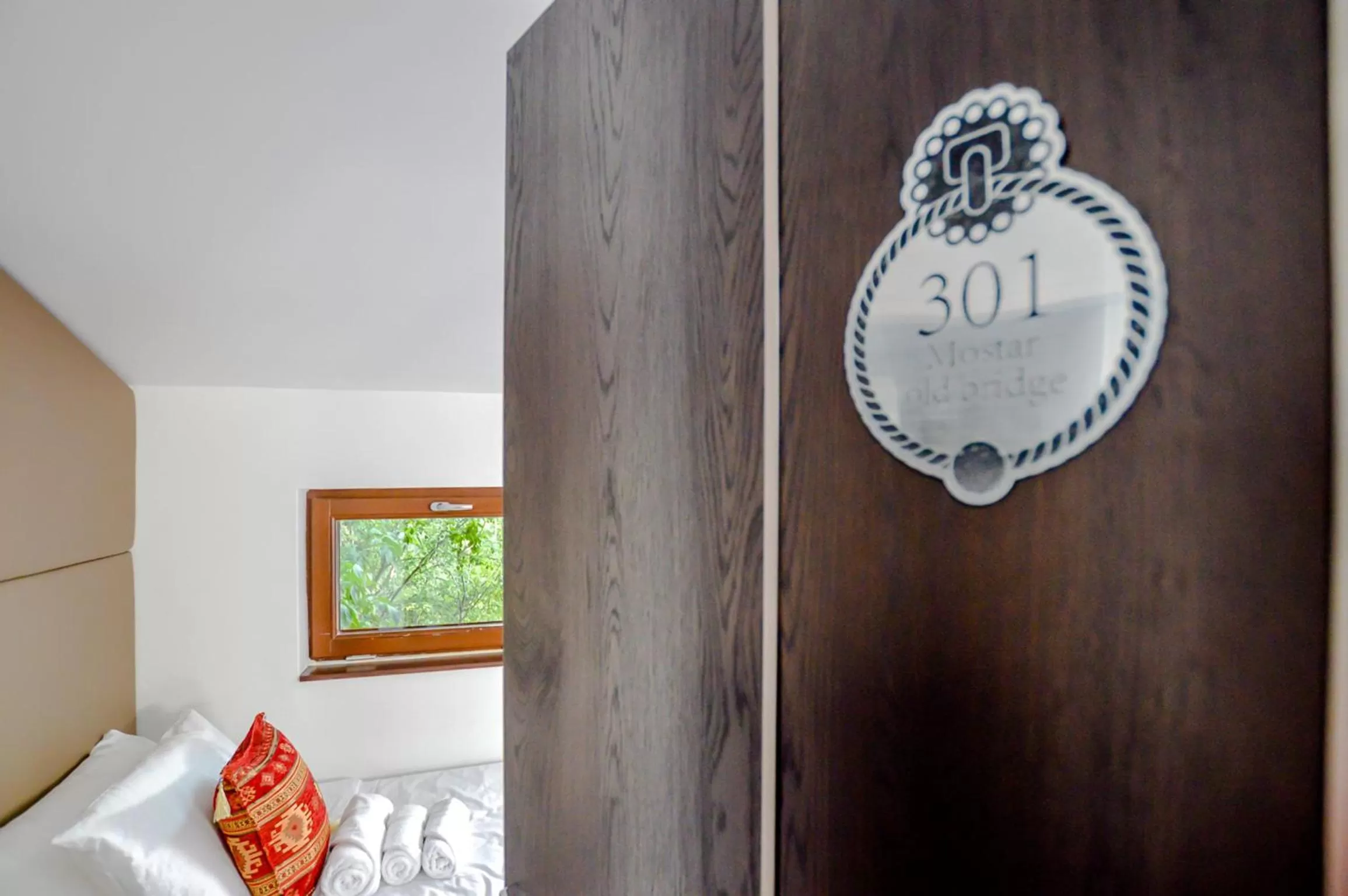 Decorative detail, Bed in Heritage Hotel Gate of Sarajevo