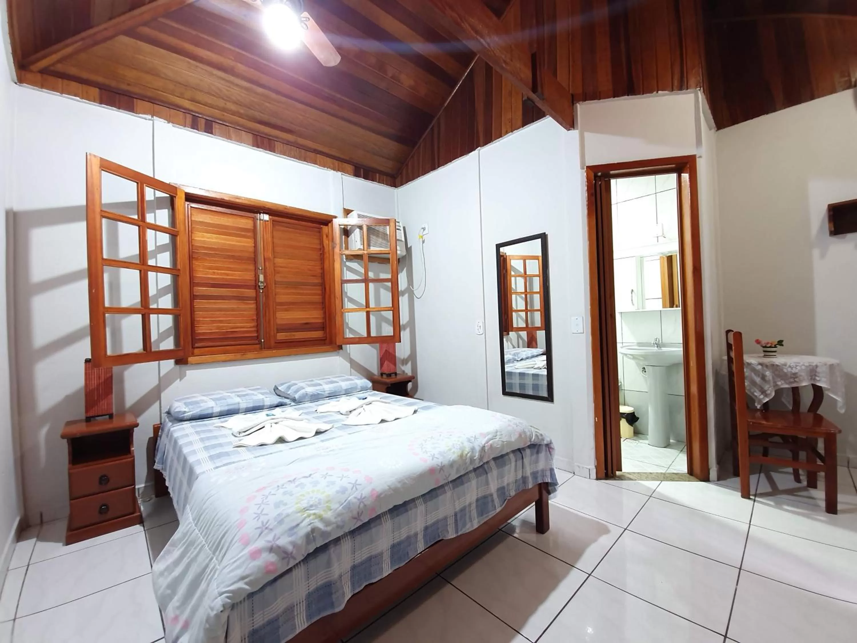 Bed in Pousada Canto do Curió Paraty