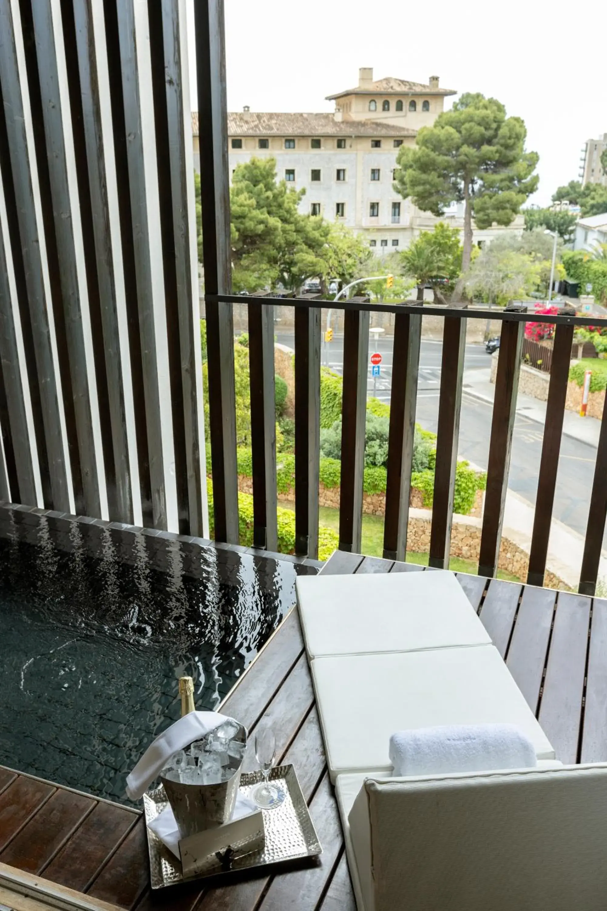 Pool view in Hotel Hospes Maricel y Spa