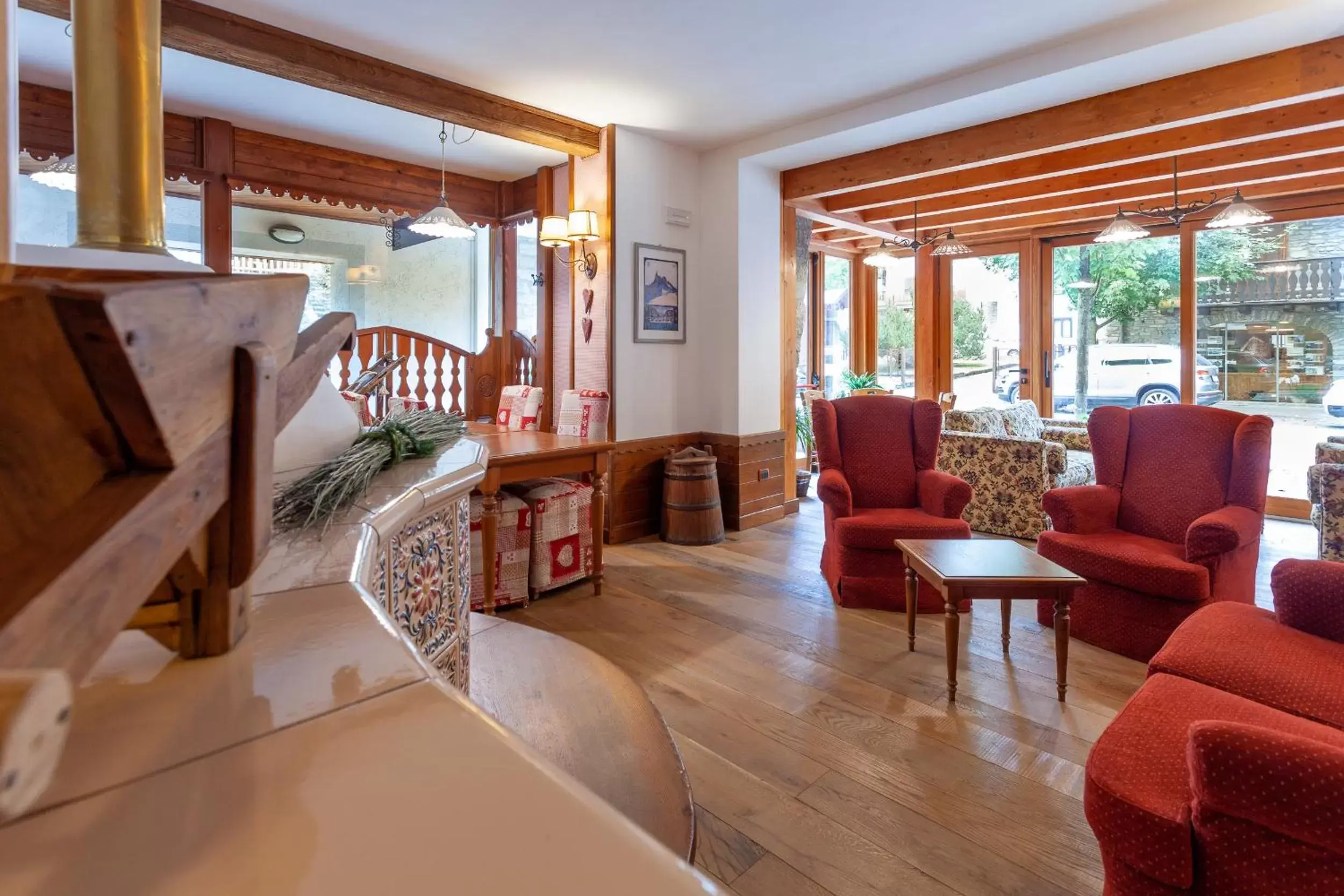 Lobby or reception, Seating Area in Residence Le Grand Chalet