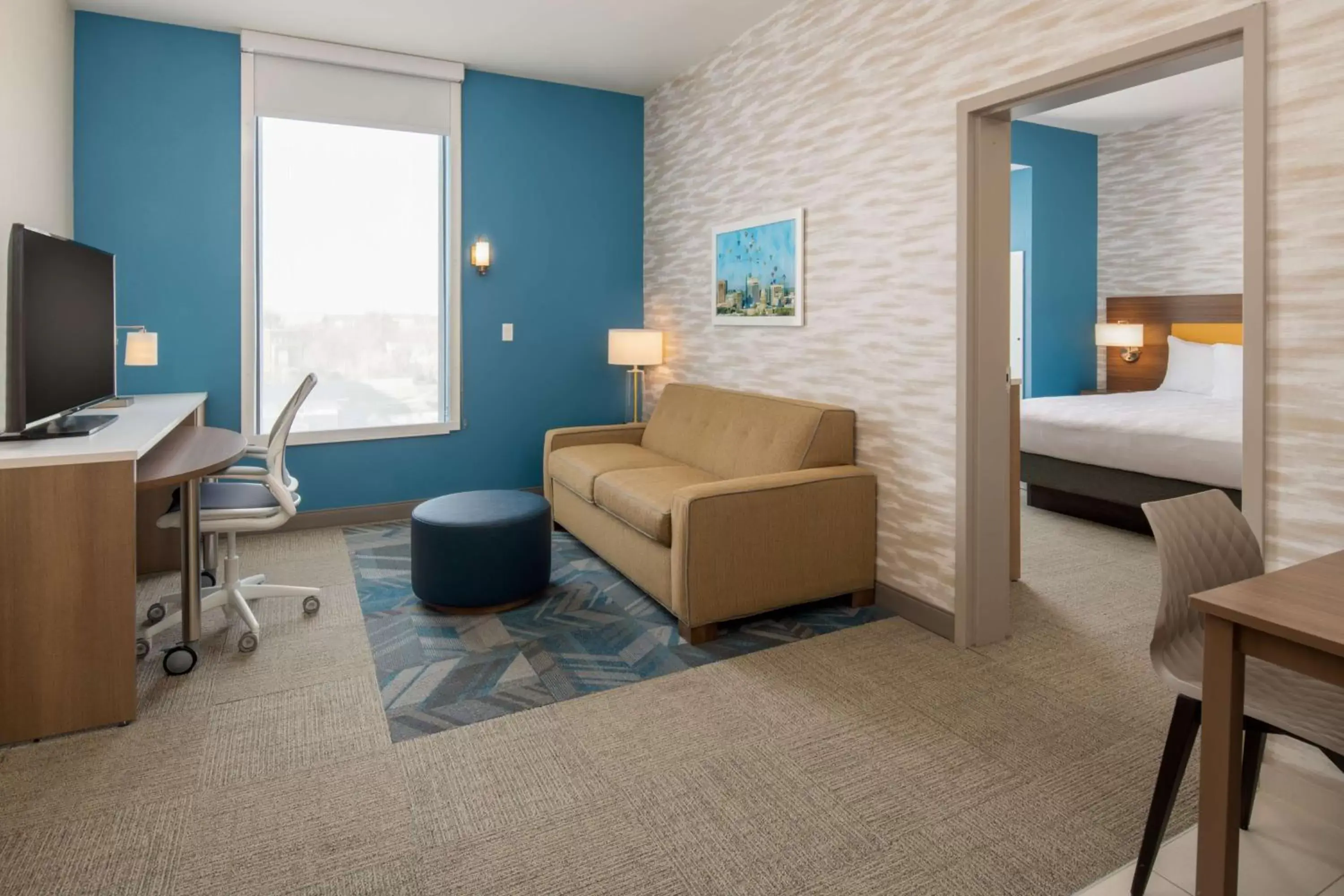 Bedroom, Seating Area in Home2 Suites By Hilton Boise Downtown
