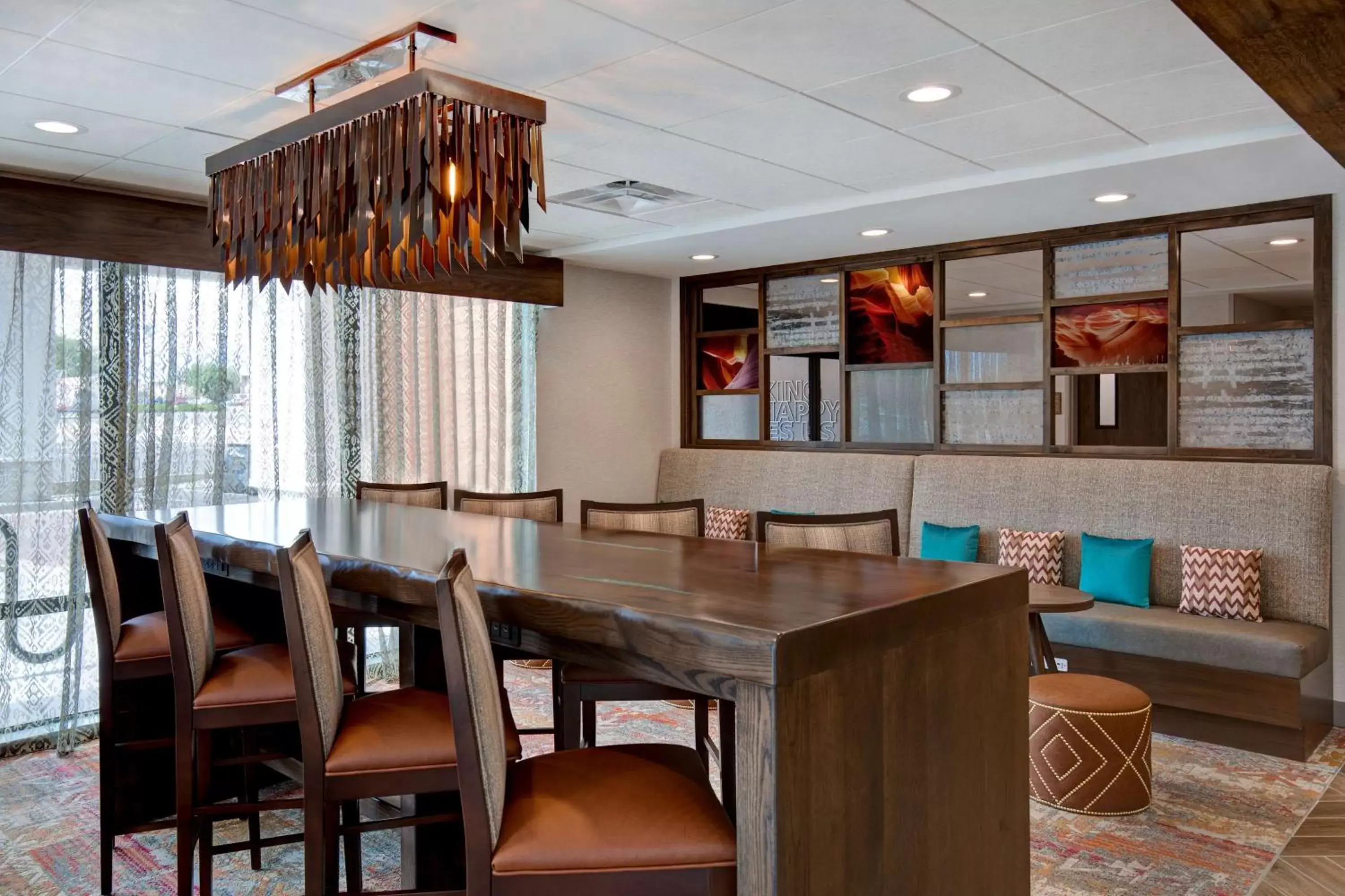 Lobby or reception, Restaurant/Places to Eat in Hampton Inn Santa Fe South, NM