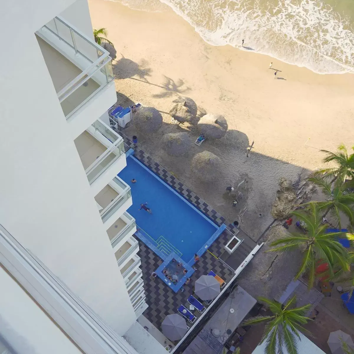 Balcony/Terrace, Pool View in Pacific Palace Beach Tower Hotel