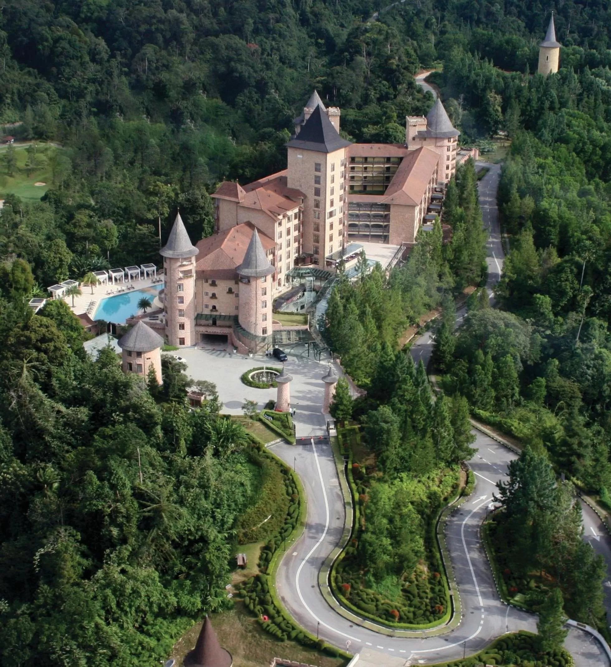 Bird's eye view in The Chateau Spa & Wellness Resort