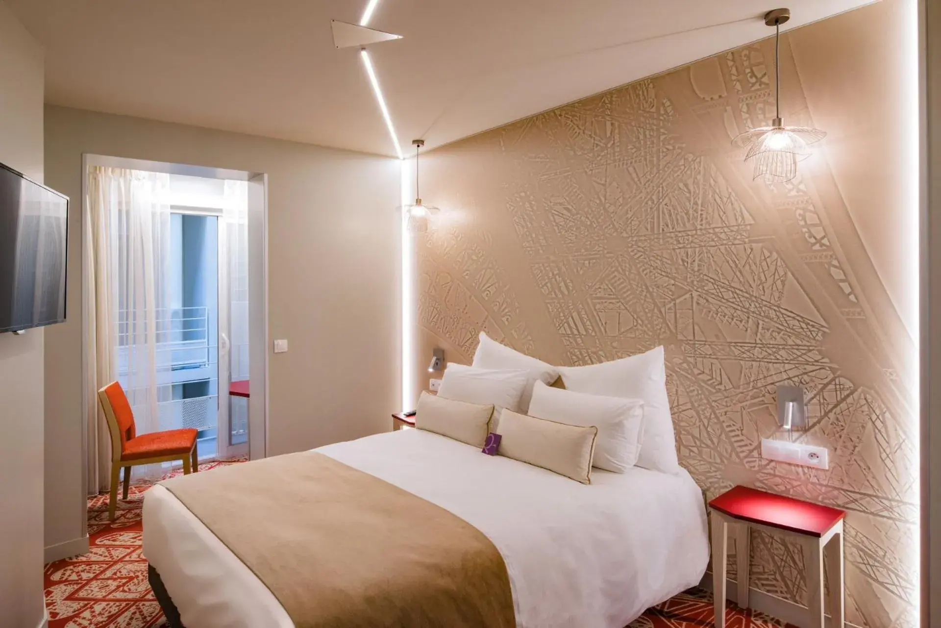 Bedroom, Bed in Mercure Paris Pont de Levallois Neuilly