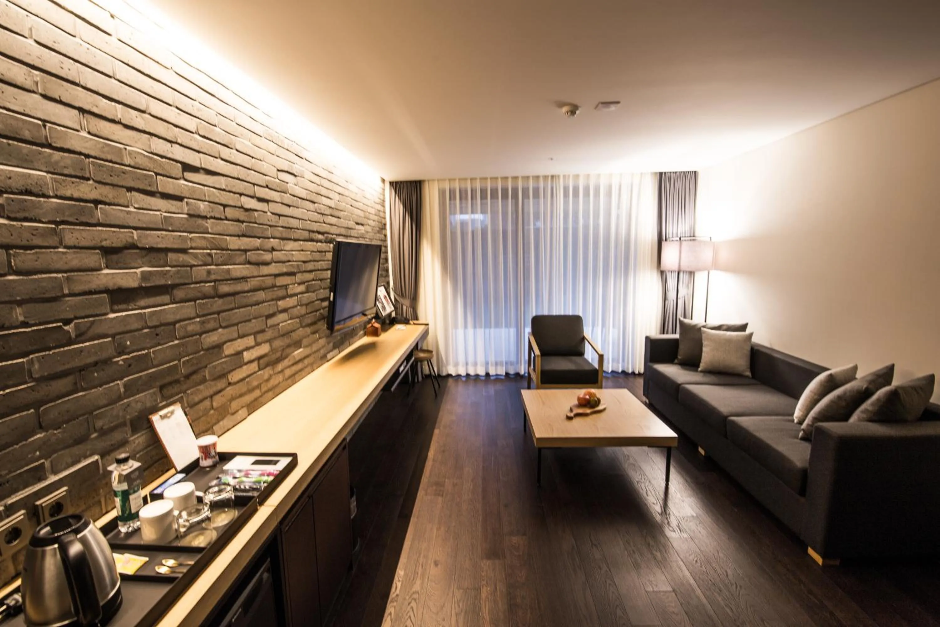 Living room in Maison Glad Jeju