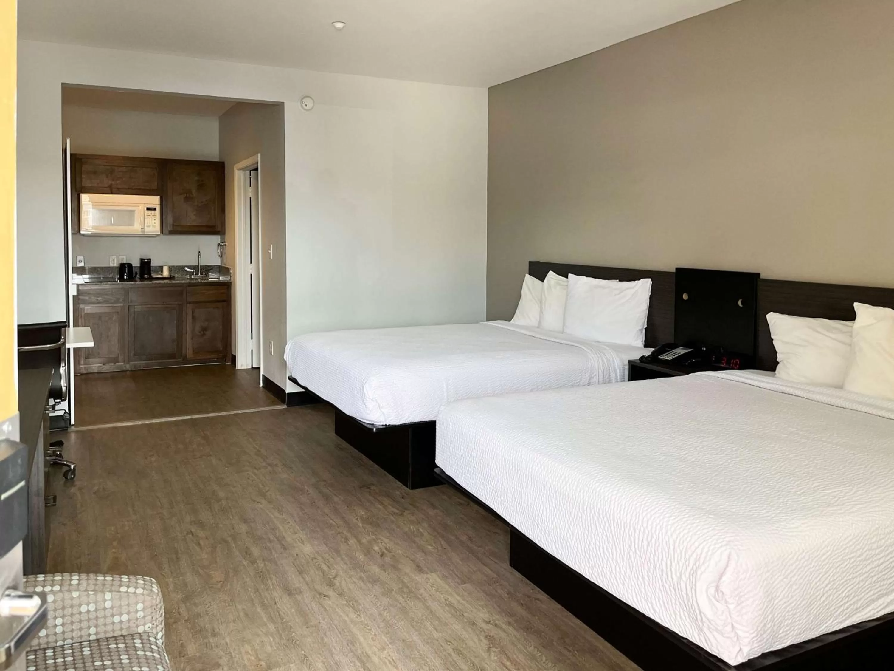 Queen Room with Two Queen Beds - Disability Access - Roll In Shower in Studio 6 Gonzales, TX