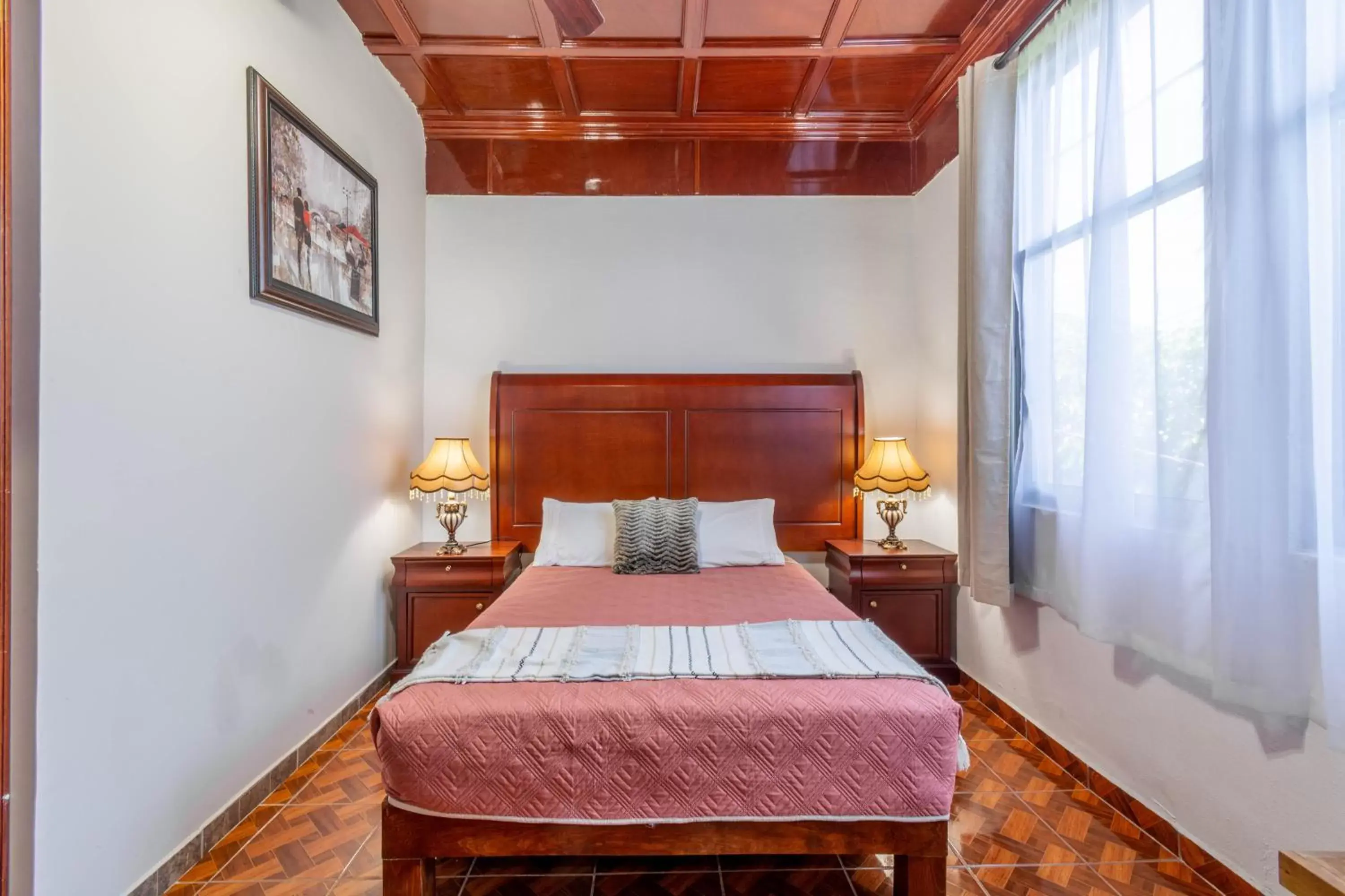 Bed in Hostería Casa Miranda Marquez