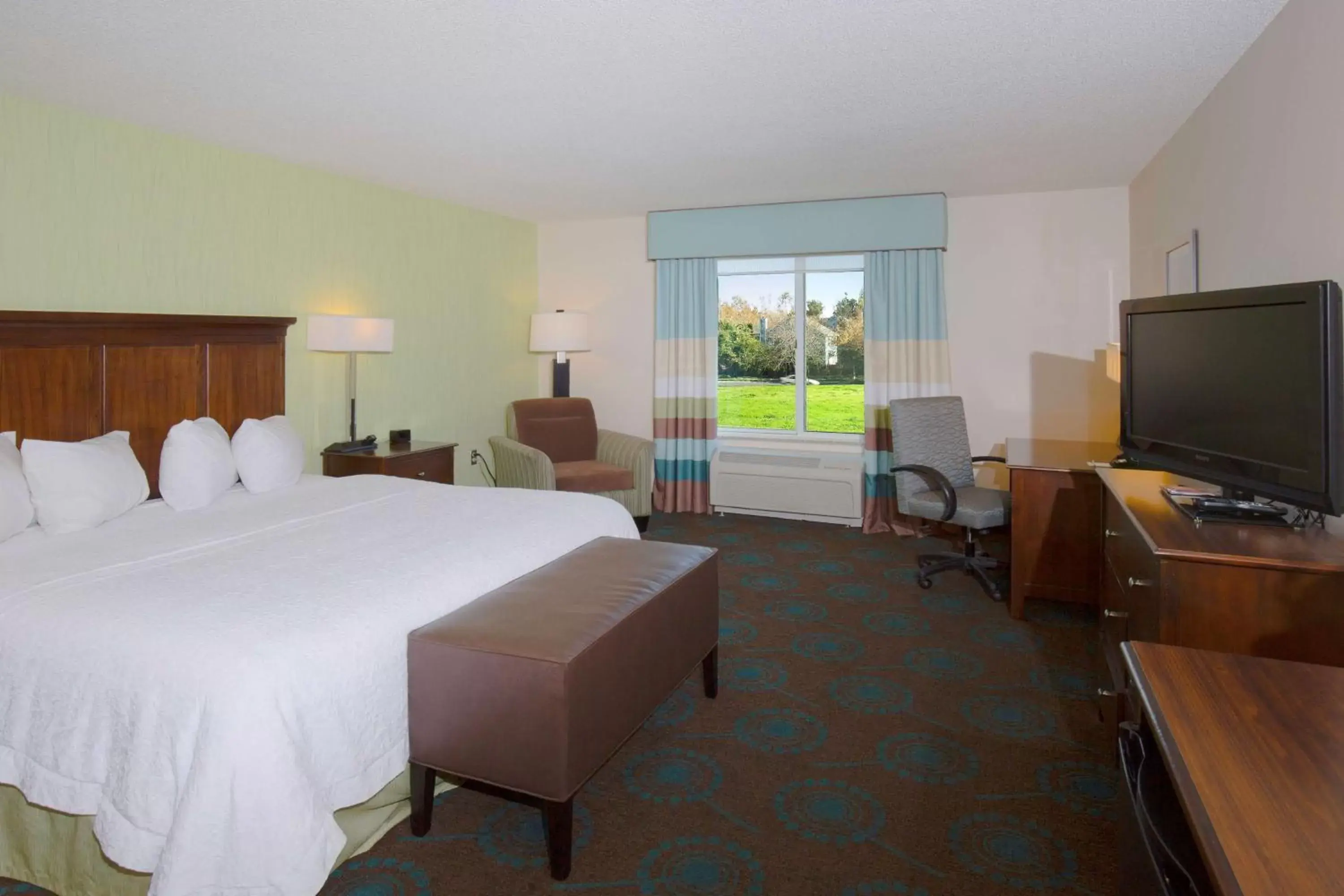 Bed, TV/Entertainment Center in Hampton Inn & Suites Suisun City Waterfront