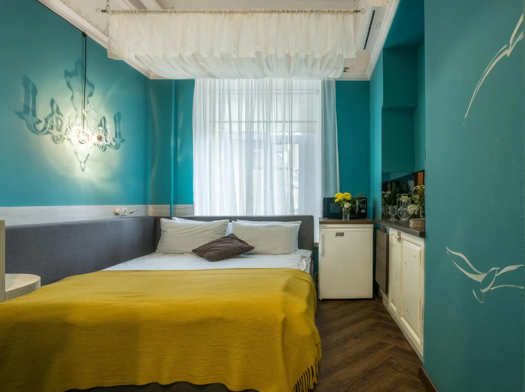 Decorative detail, Bed in Apart Hotel Michelle