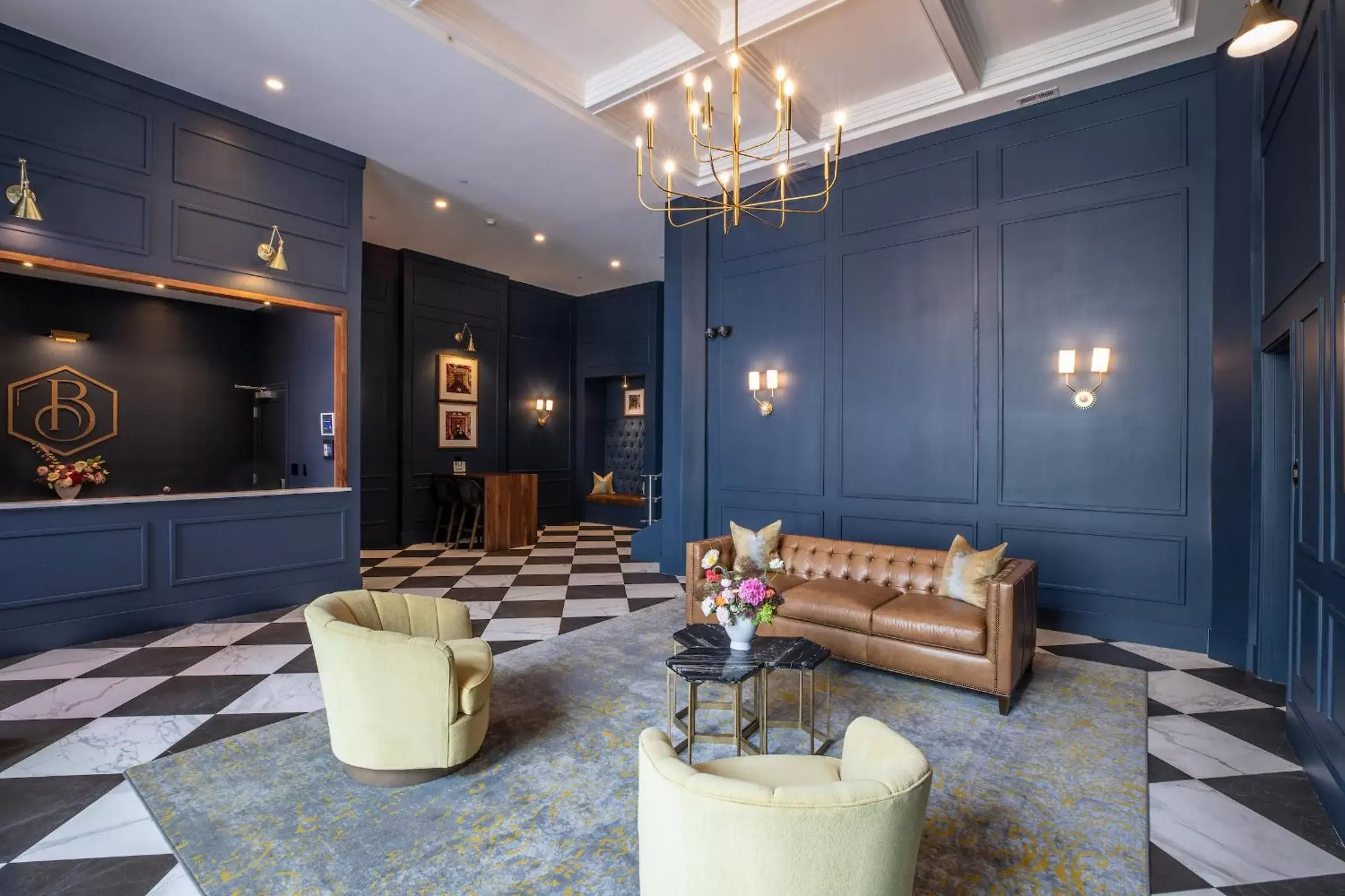 Lobby or reception in The Bee Hotel, Danville Lobby or reception in The Bee Hotel, Danville