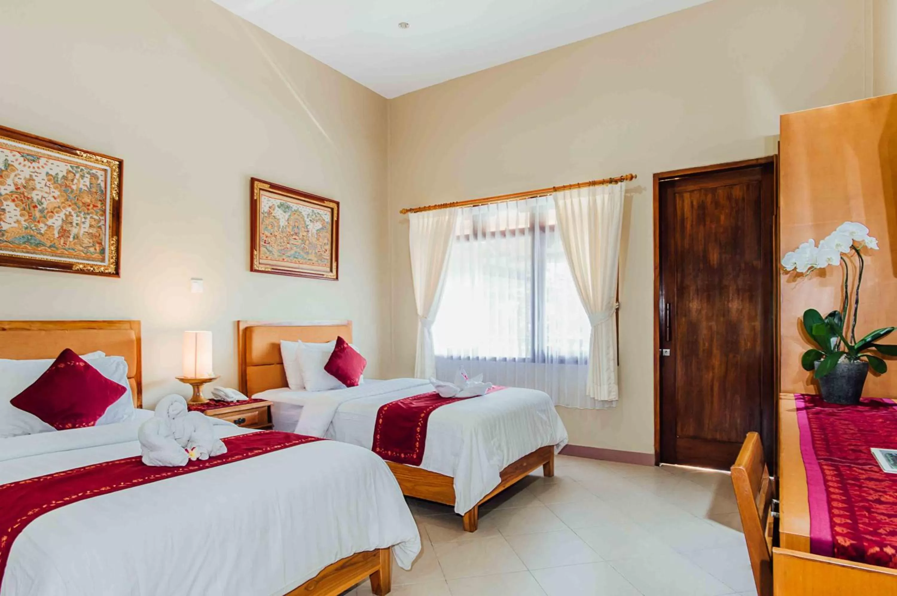 Bedroom, Bed in Kuta Puri Bungalows, Villas and Resort