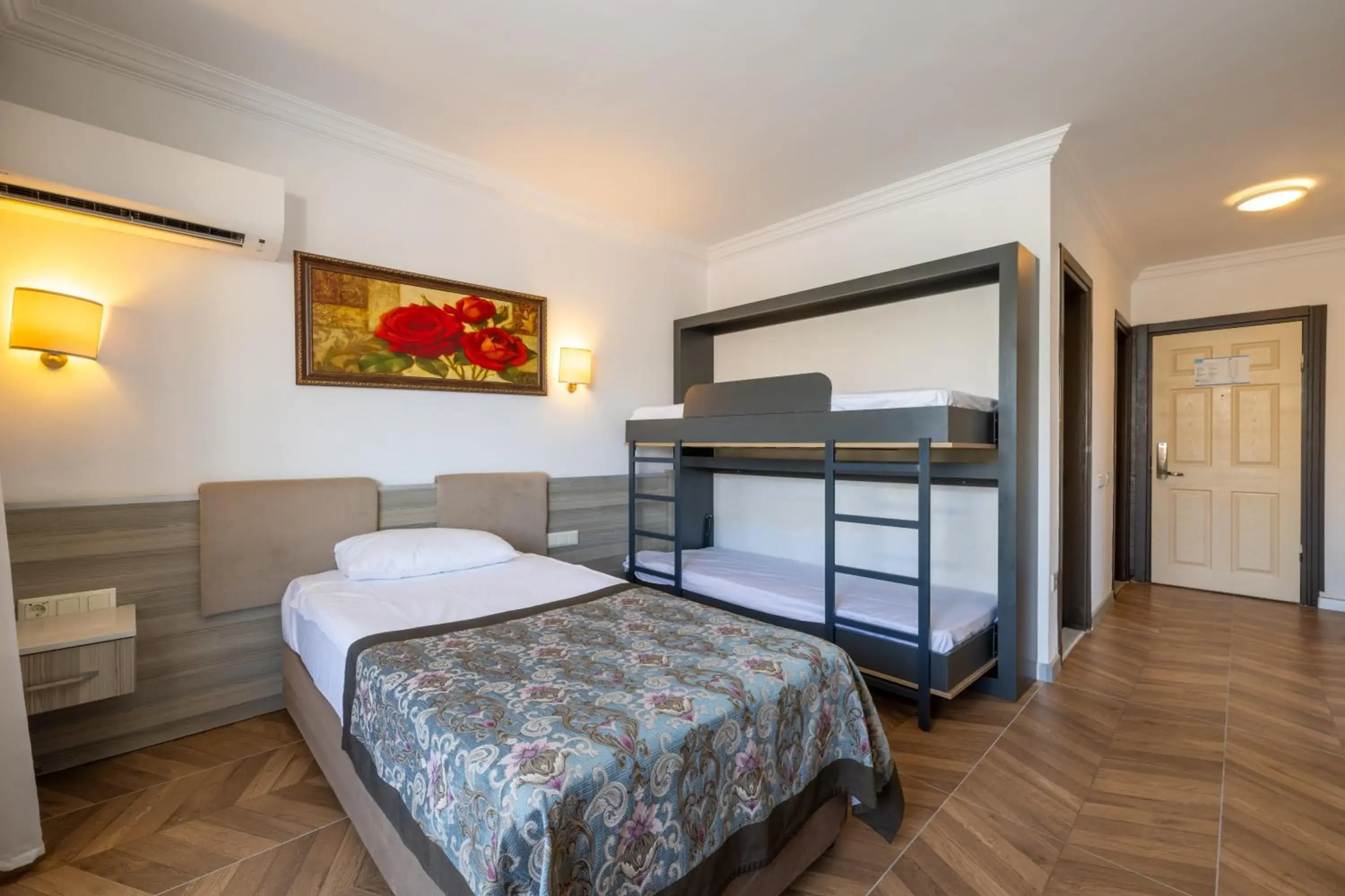 Property building, Bed in Crystal Aura Beach Resort & Spa