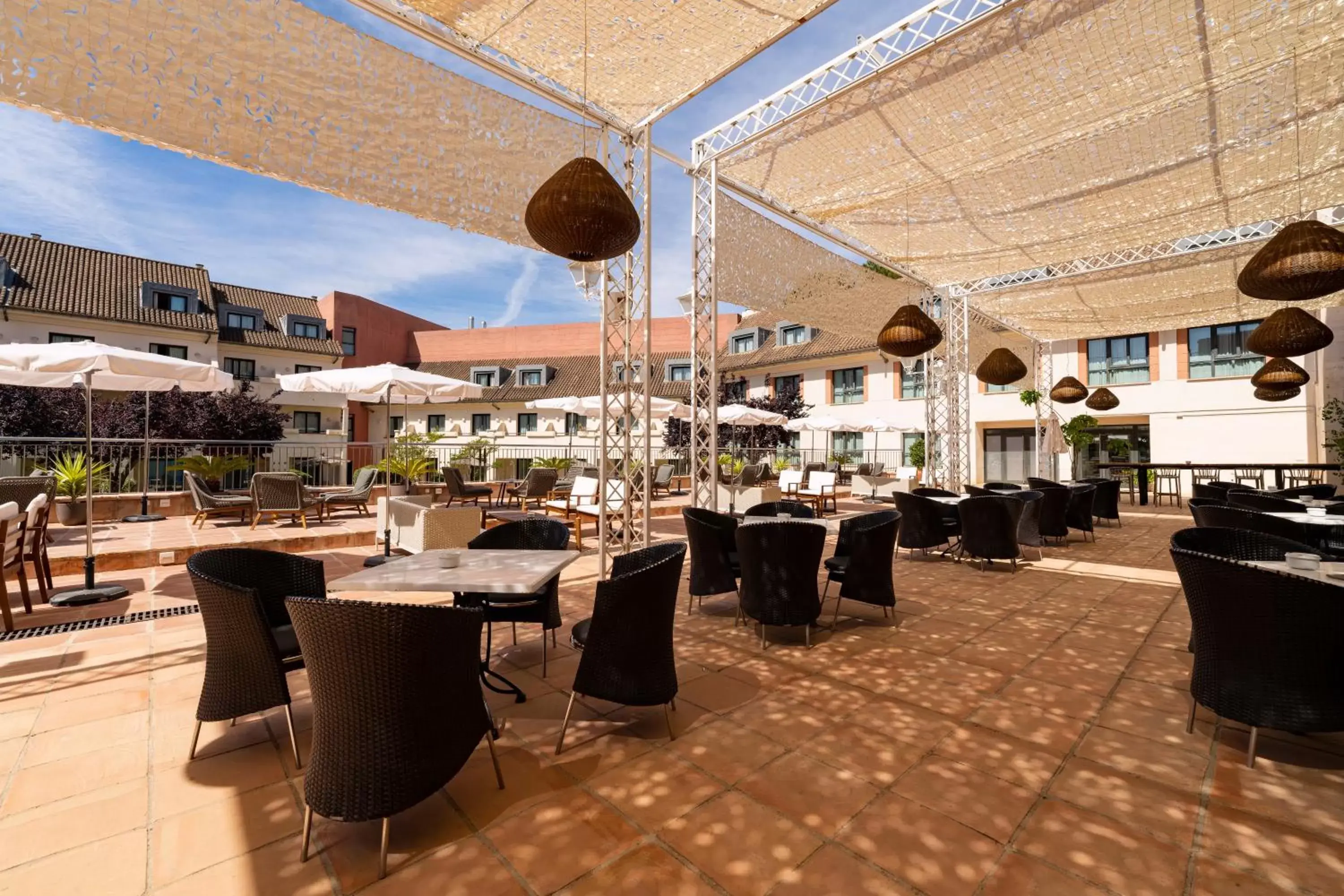 Balcony/Terrace, Restaurant/Places to Eat in Hotel Antequera Hills