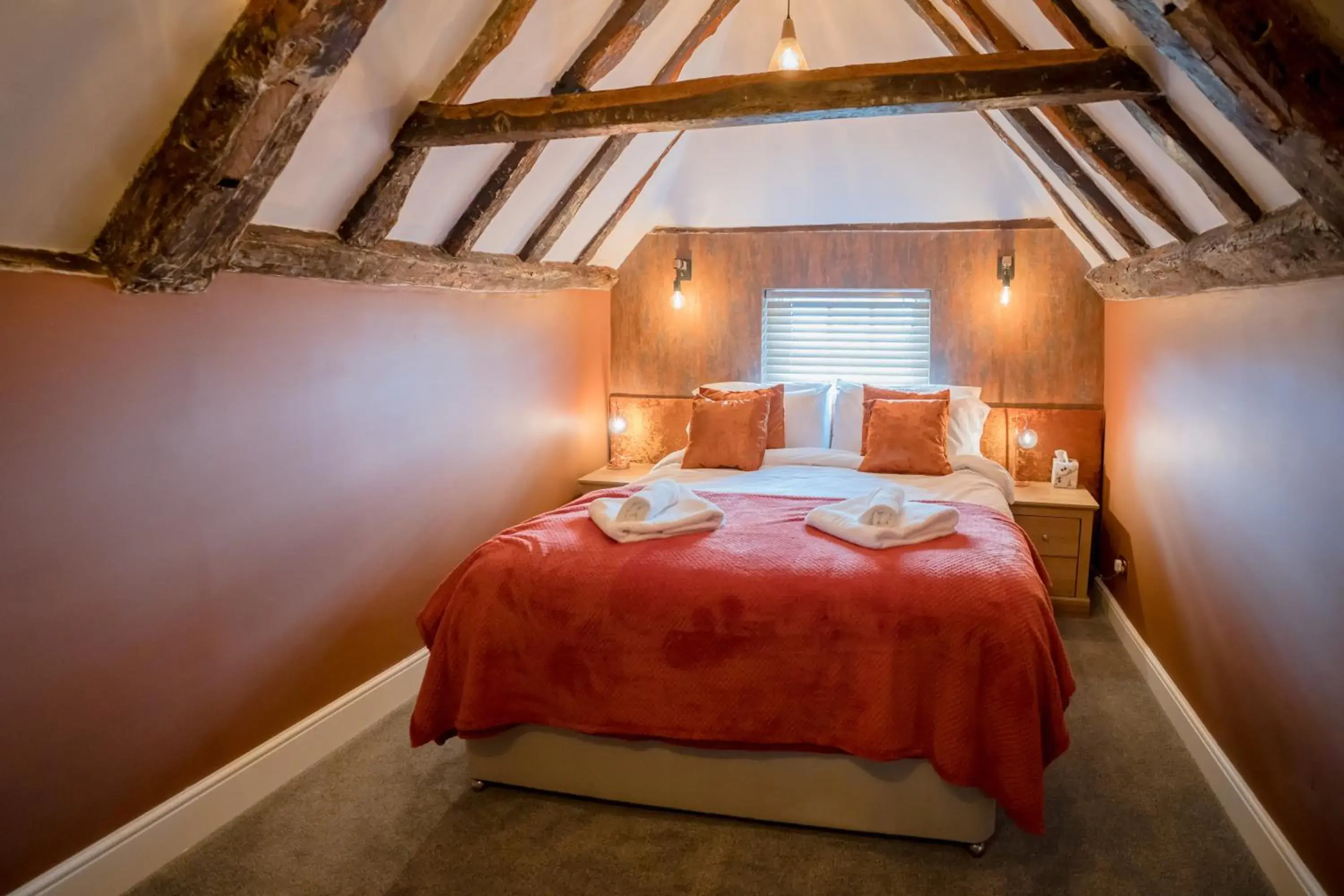 Bed in Tottington Manor Hotel