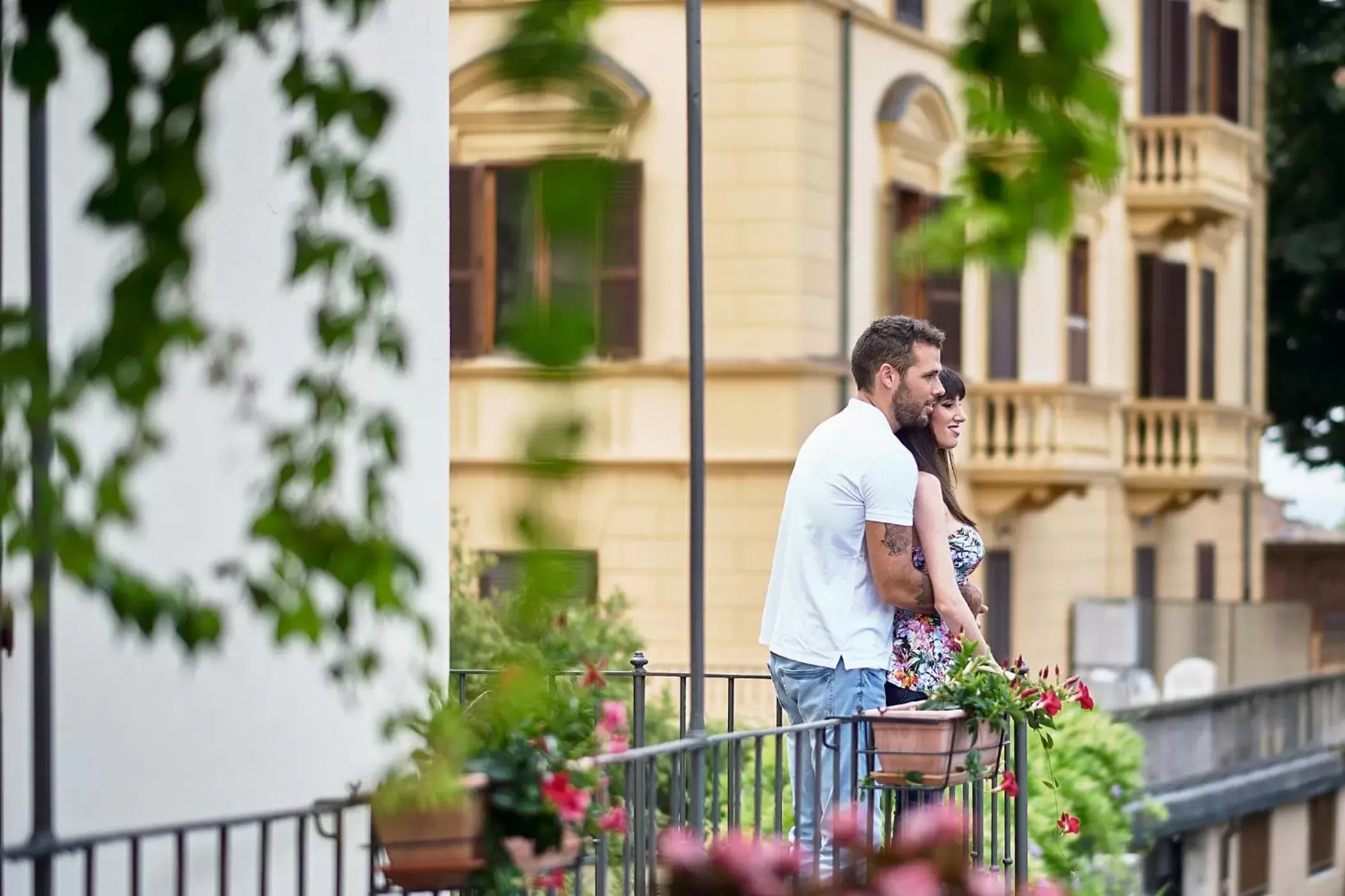 Garden view in Albergo Chiusarelli