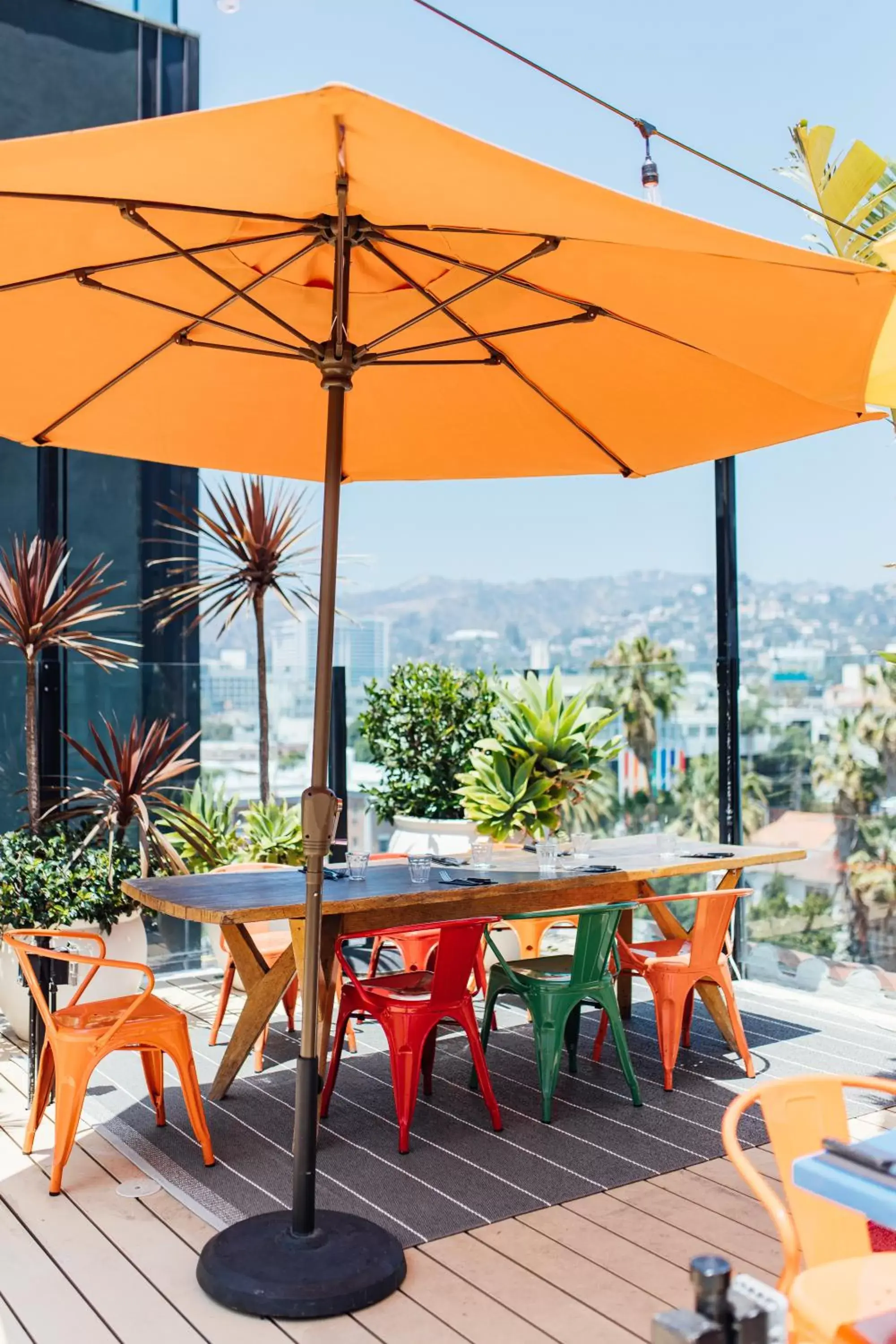 Patio, Restaurant/Places to Eat in Mama Shelter Los Angeles